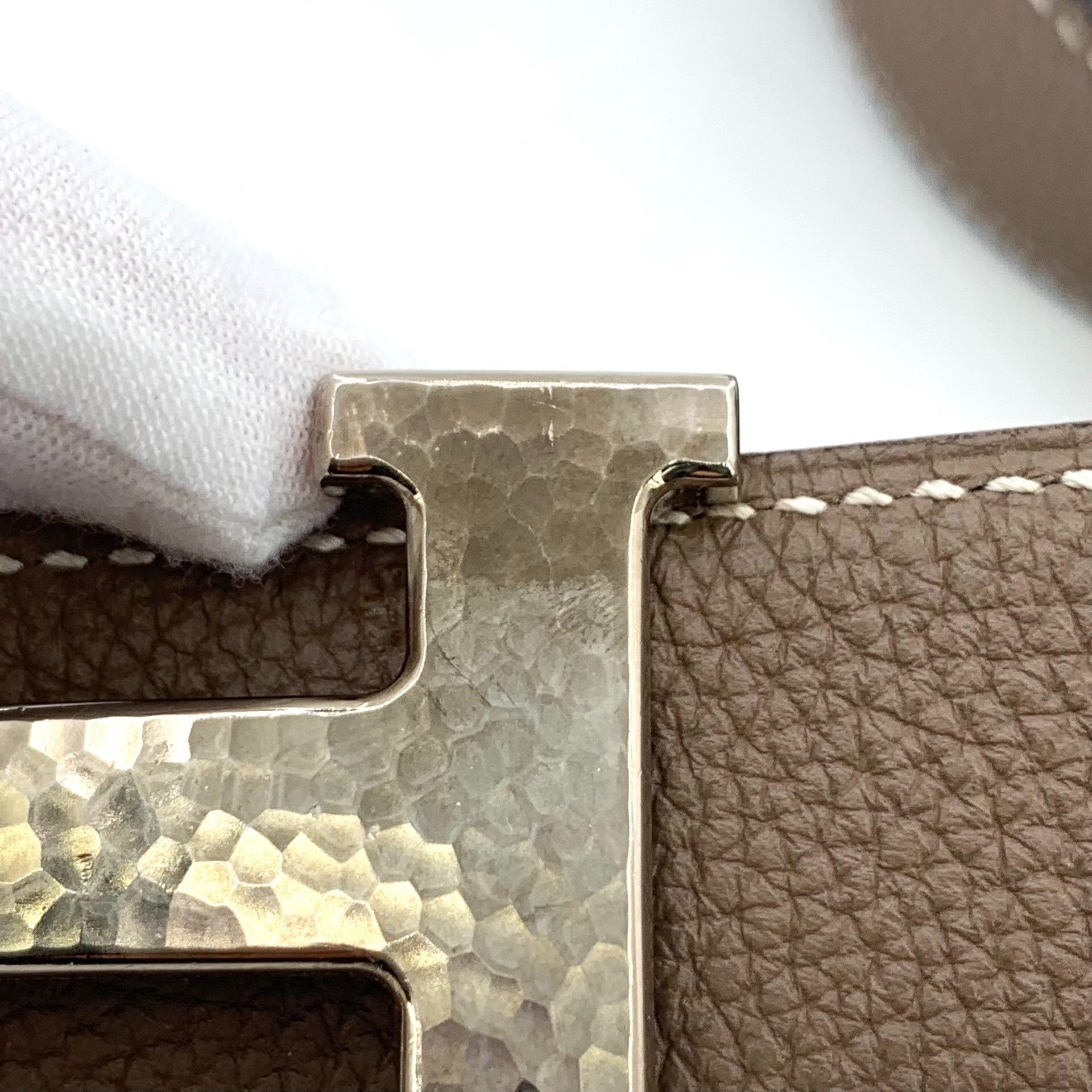 Hermes Hermes H Martelé Buckle Reversible Belt 95 Size 38 - 8 Thumbnail