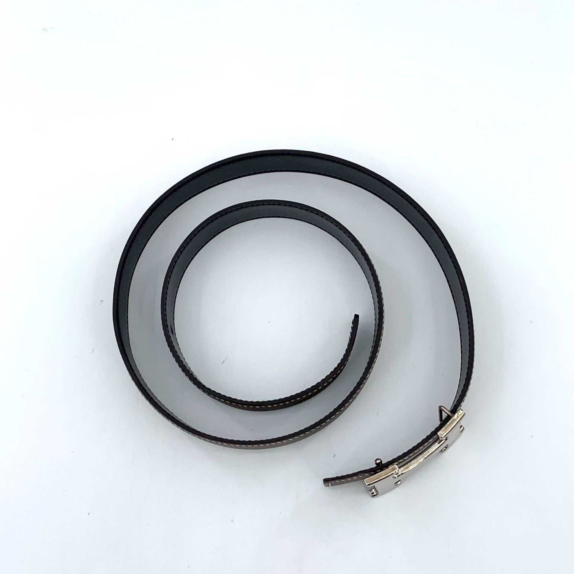Hermes Hermes H Martelé Buckle Reversible Belt 95 Size 38 - 3 Thumbnail
