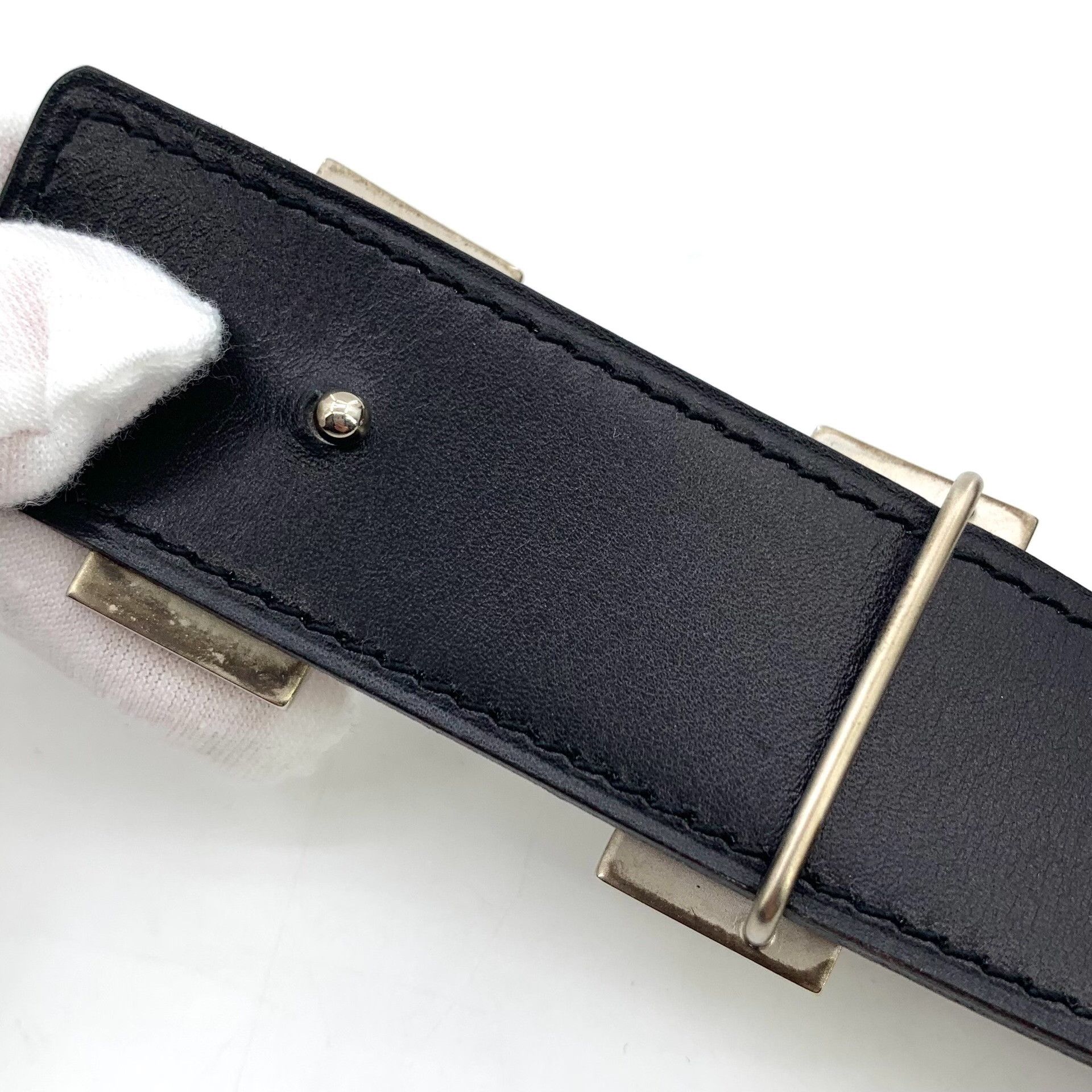 Hermes Hermes H Martelé Buckle Reversible Belt 95 Size 38 - 9 Thumbnail