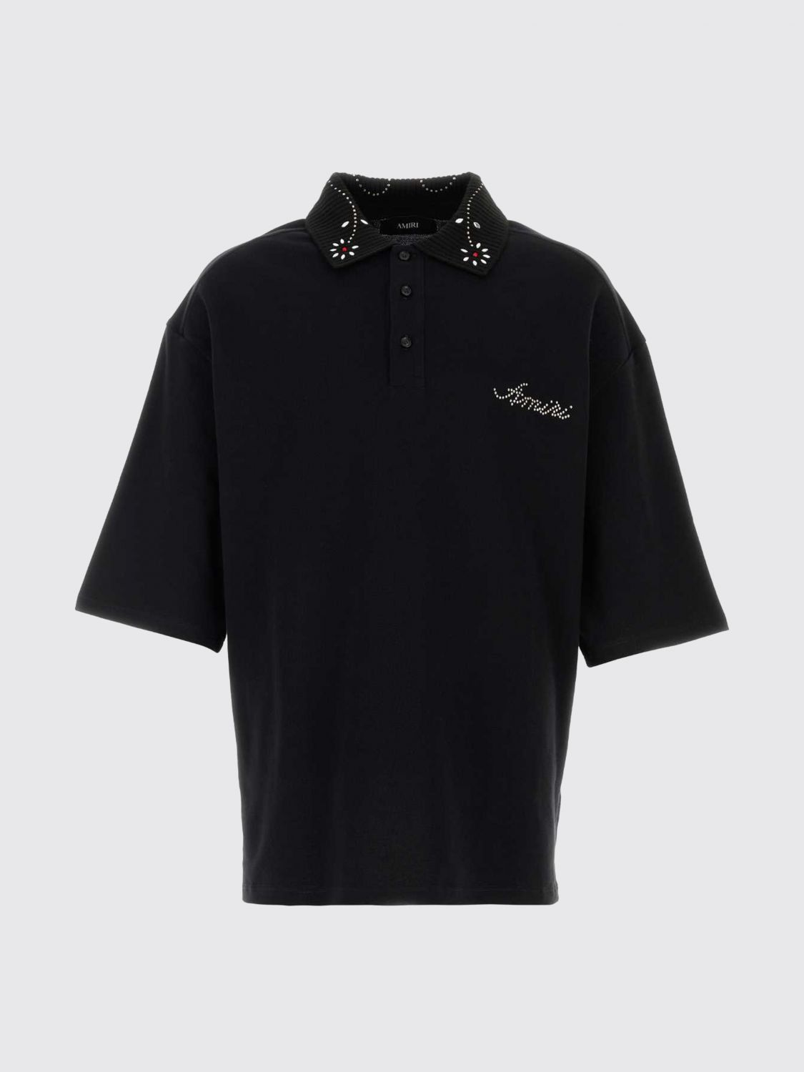 Amiri Amiri Polo Shirt Men Black Size US S / EU 44-46 / 1 - 2 Thumbnail