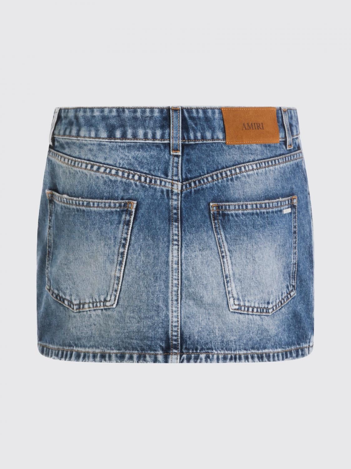 Amiri Amiri Skirt Woman Blue Size 27" / US 4 / IT 40 - 3 Thumbnail