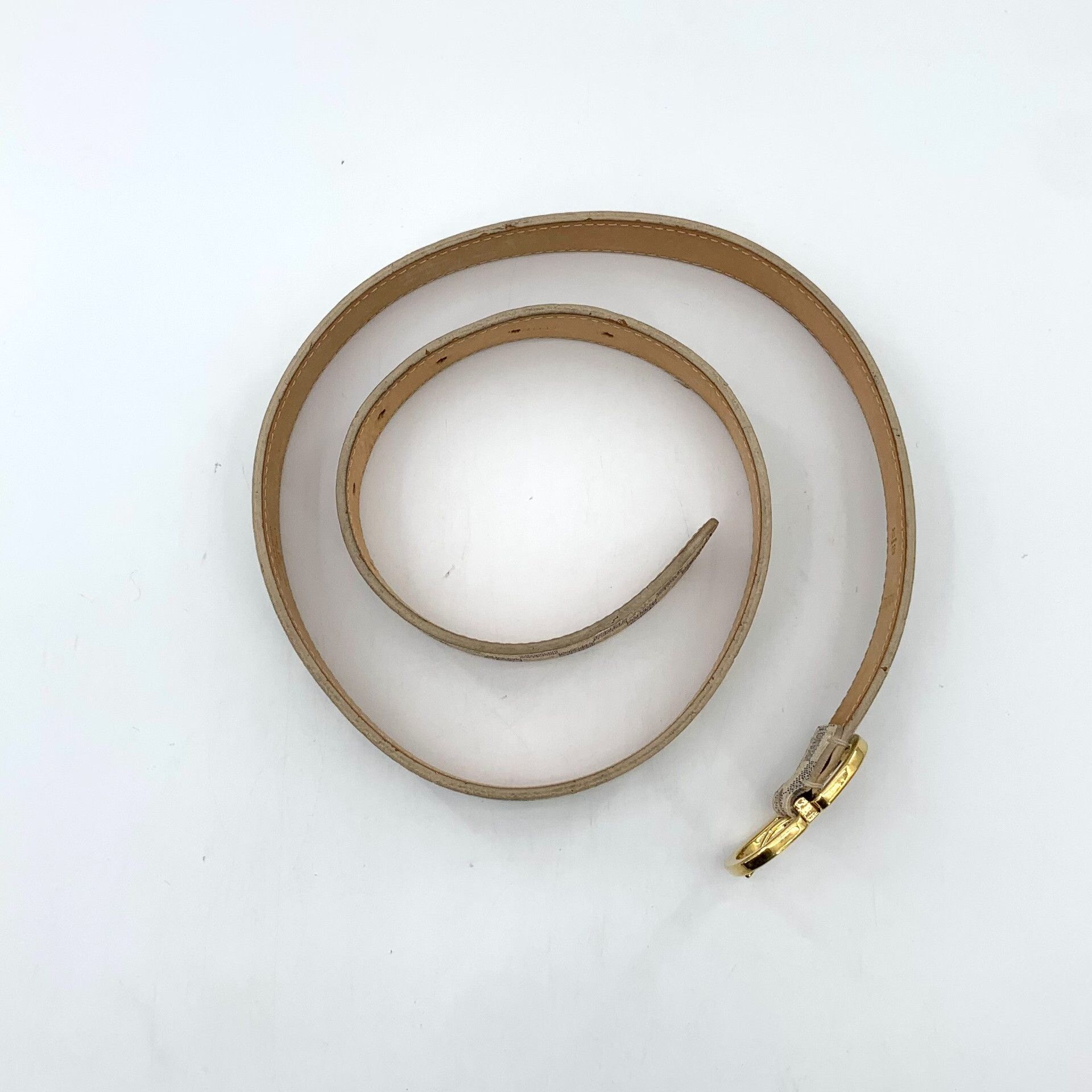 Louis Vuitton Louis Vuitton Damier Azur Buckle Belt 80/32 Size ONE SIZE - 3 Thumbnail