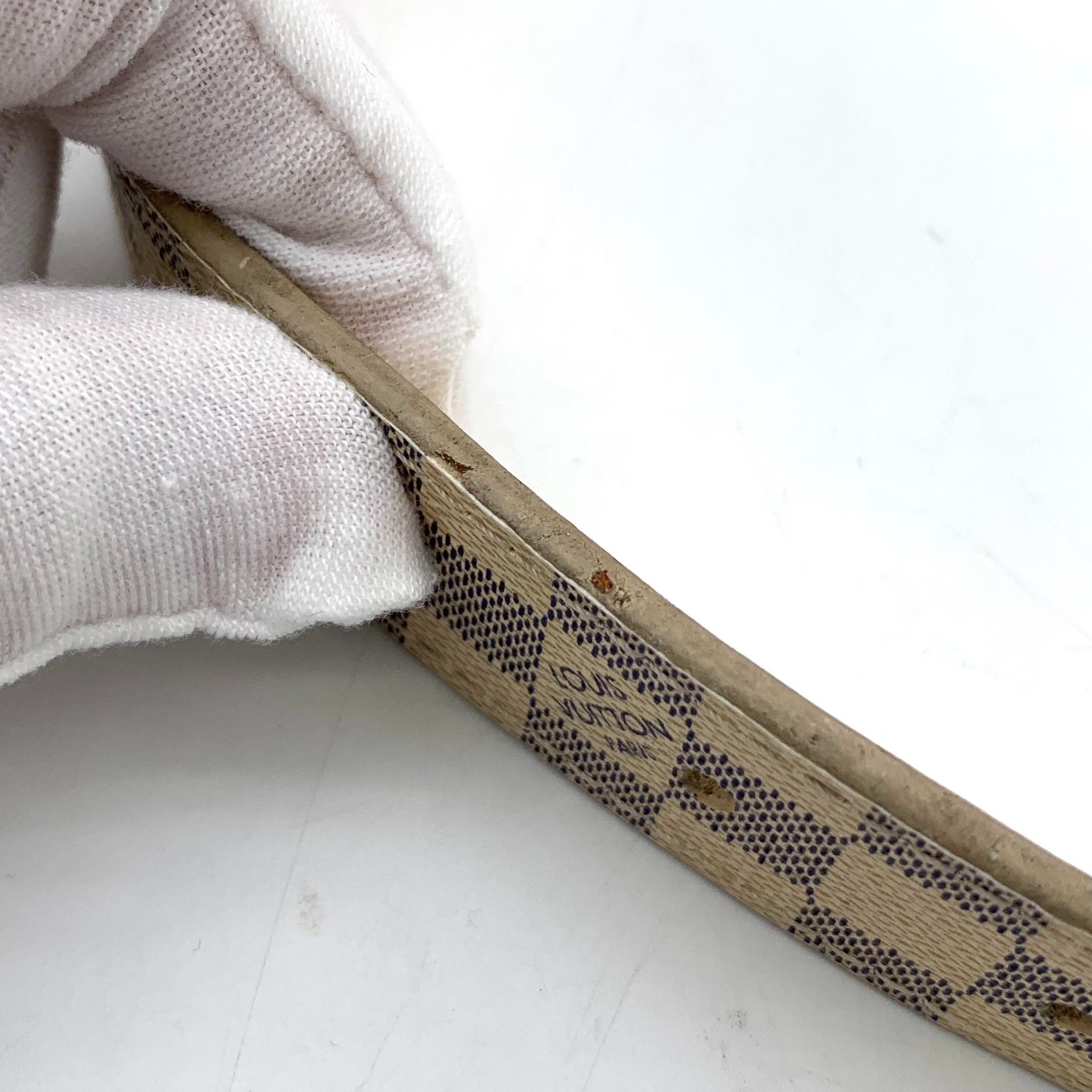 Louis Vuitton Louis Vuitton Damier Azur Buckle Belt 80/32 Size ONE SIZE - 10 Thumbnail