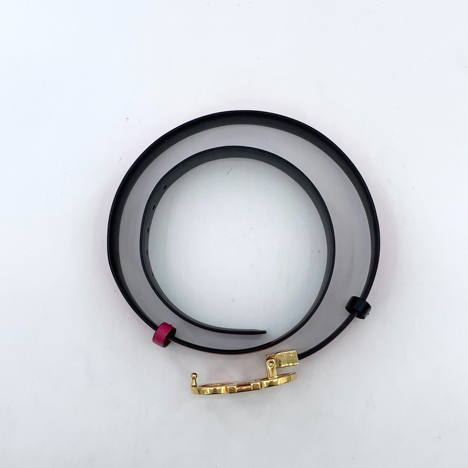 Salvatore Ferragamo Salvatore Ferragamo Gancini Fuchsia Leather Belt 92cm Size ONE SIZE - 4 Thumbnail