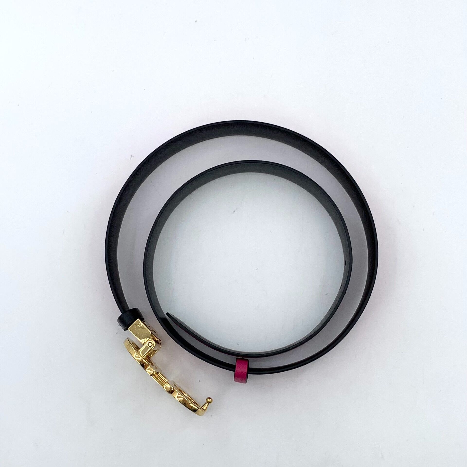 Salvatore Ferragamo Salvatore Ferragamo Gancini Fuchsia Leather Belt 92cm Size ONE SIZE - 3 Thumbnail