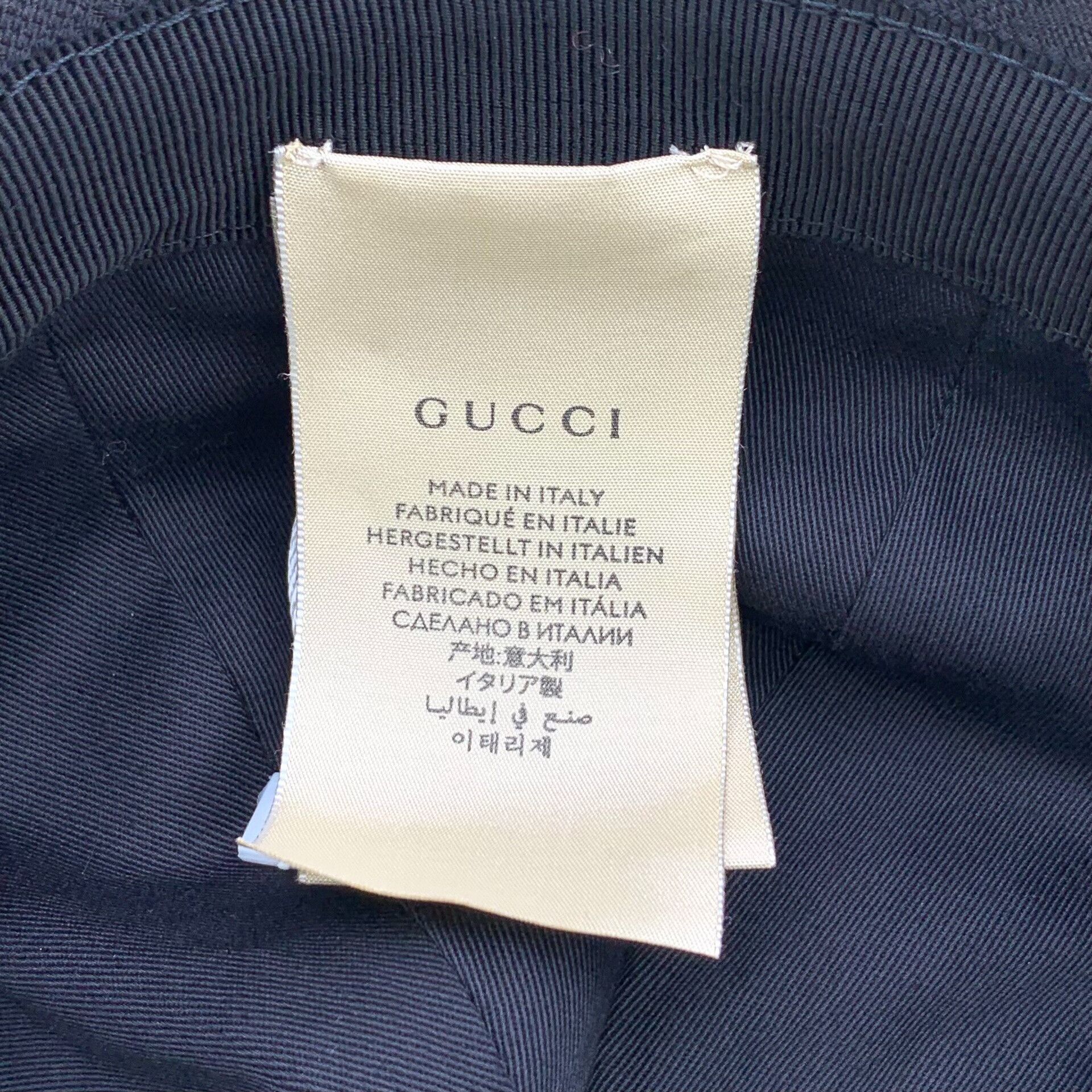 Gucci Gucci GG Supreme Web Bucket Hat L Size ONE SIZE - 8 Thumbnail