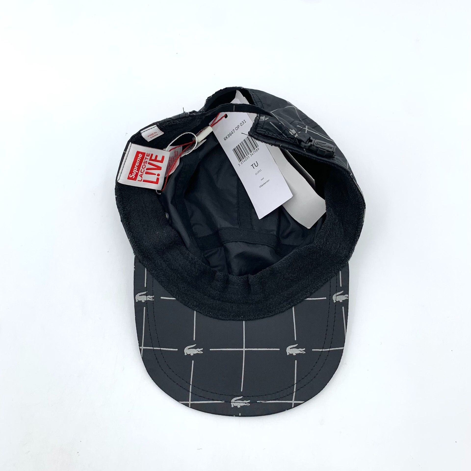 Lacoste × Supreme Supreme x Lacoste Grid Nylon Camp Cap ONE SIZE Size ONE SIZE - 7 Thumbnail
