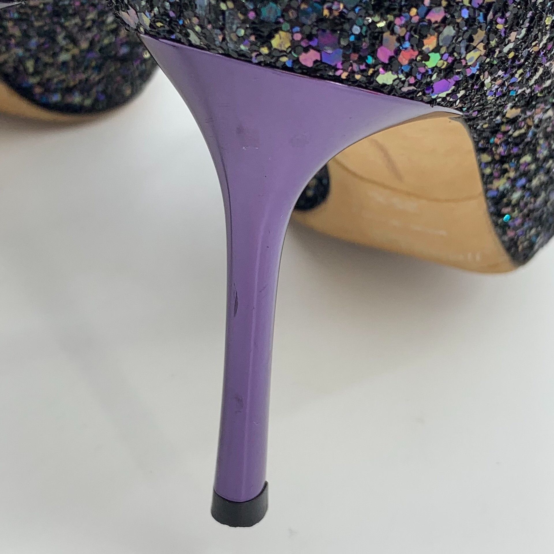 Jimmy Choo Jimmy Choo Multi Glitter Pointed Toe Heels 35.5 Size US 5.5 / IT 35.5 - 9 Thumbnail