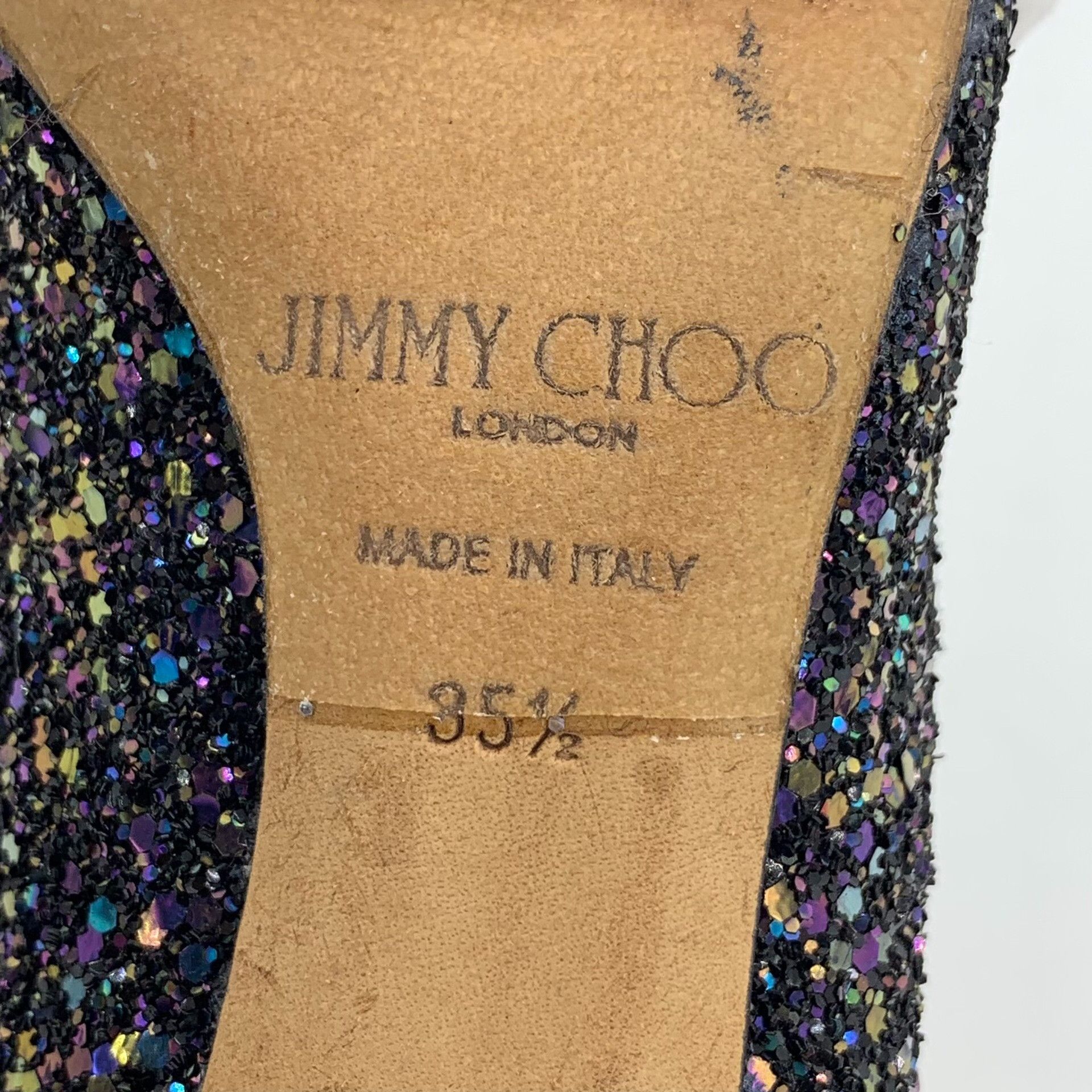 Jimmy Choo Jimmy Choo Multi Glitter Pointed Toe Heels 35.5 Size US 5.5 / IT 35.5 - 7 Thumbnail