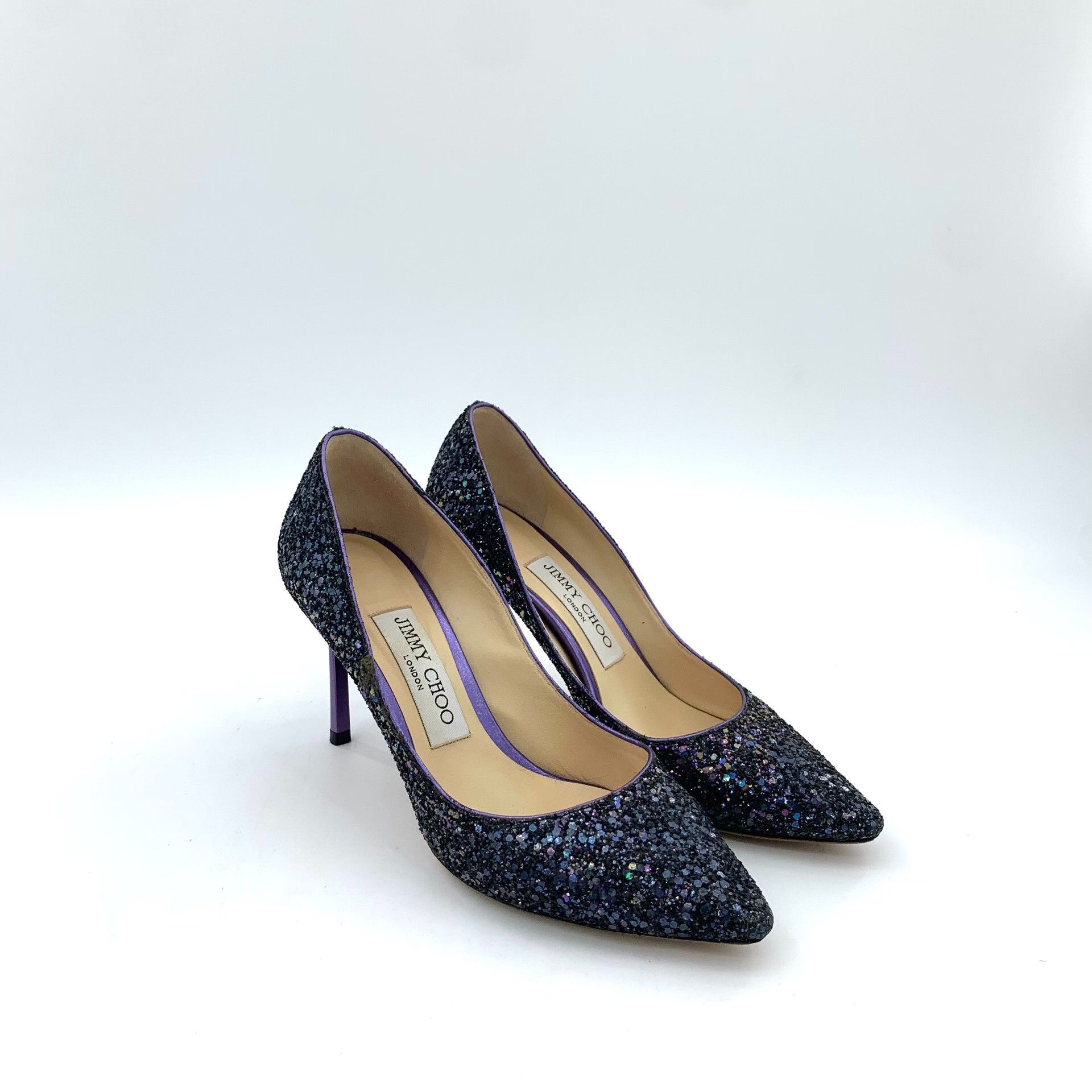 Jimmy Choo Jimmy Choo Multi Glitter Pointed Toe Heels 35.5 Size US 5.5 / IT 35.5 - 3 Thumbnail
