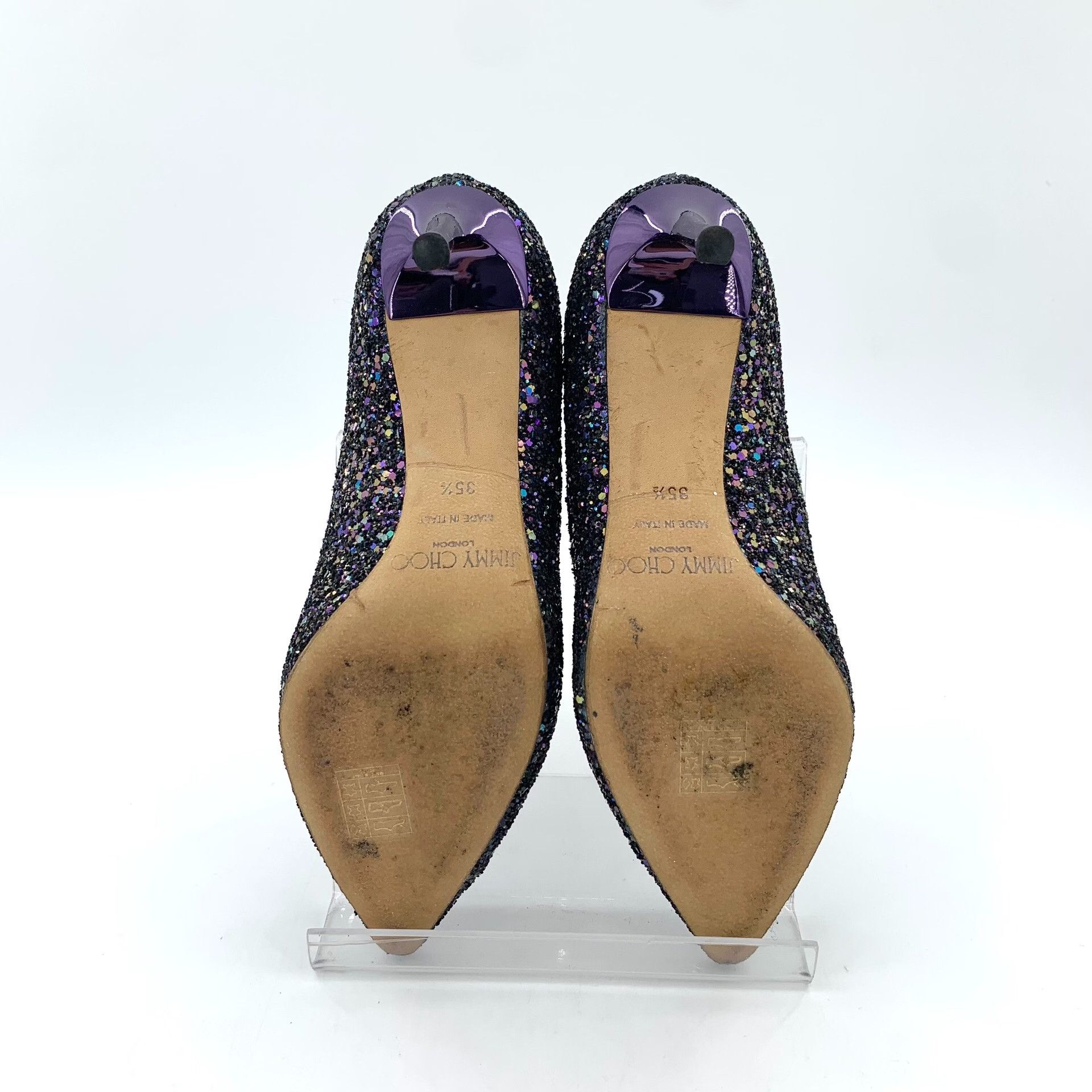 Jimmy Choo Jimmy Choo Multi Glitter Pointed Toe Heels 35.5 Size US 5.5 / IT 35.5 - 6 Thumbnail
