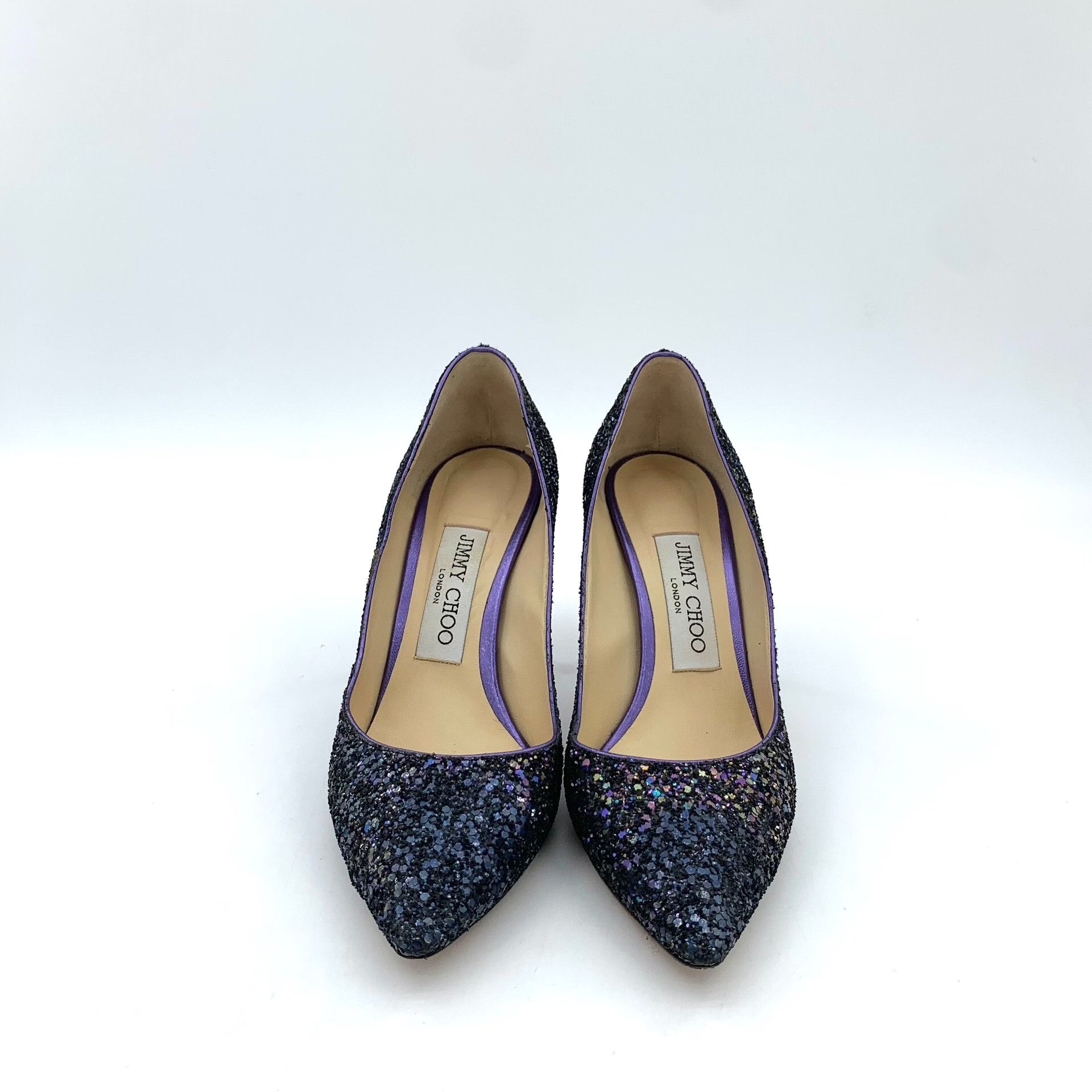 Jimmy Choo Jimmy Choo Multi Glitter Pointed Toe Heels 35.5 Size US 5.5 / IT 35.5 - 4 Thumbnail