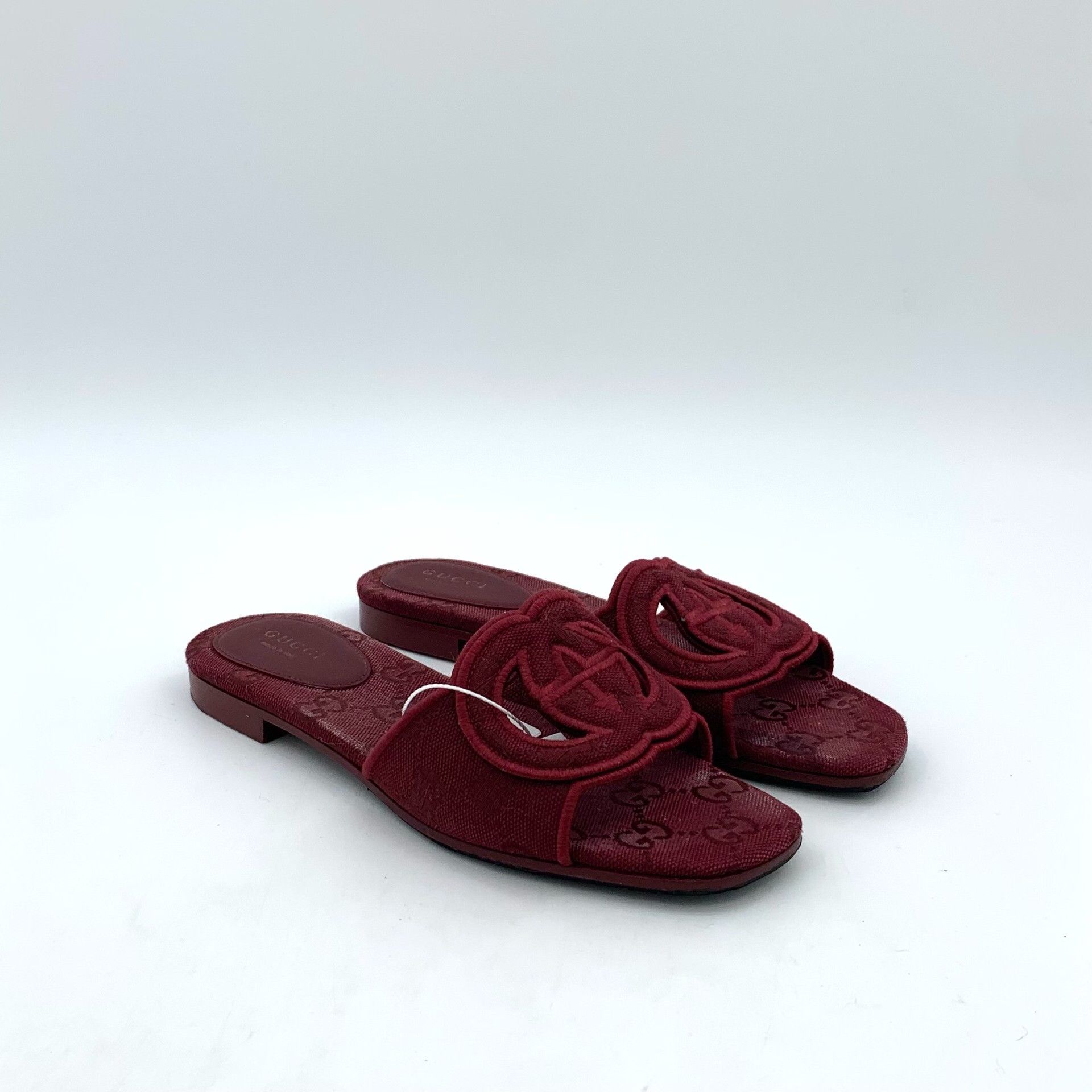 Gucci Gucci Interlocking G Embroidery Slides 35.5 Size US 5.5 / IT 35.5 - 3 Thumbnail
