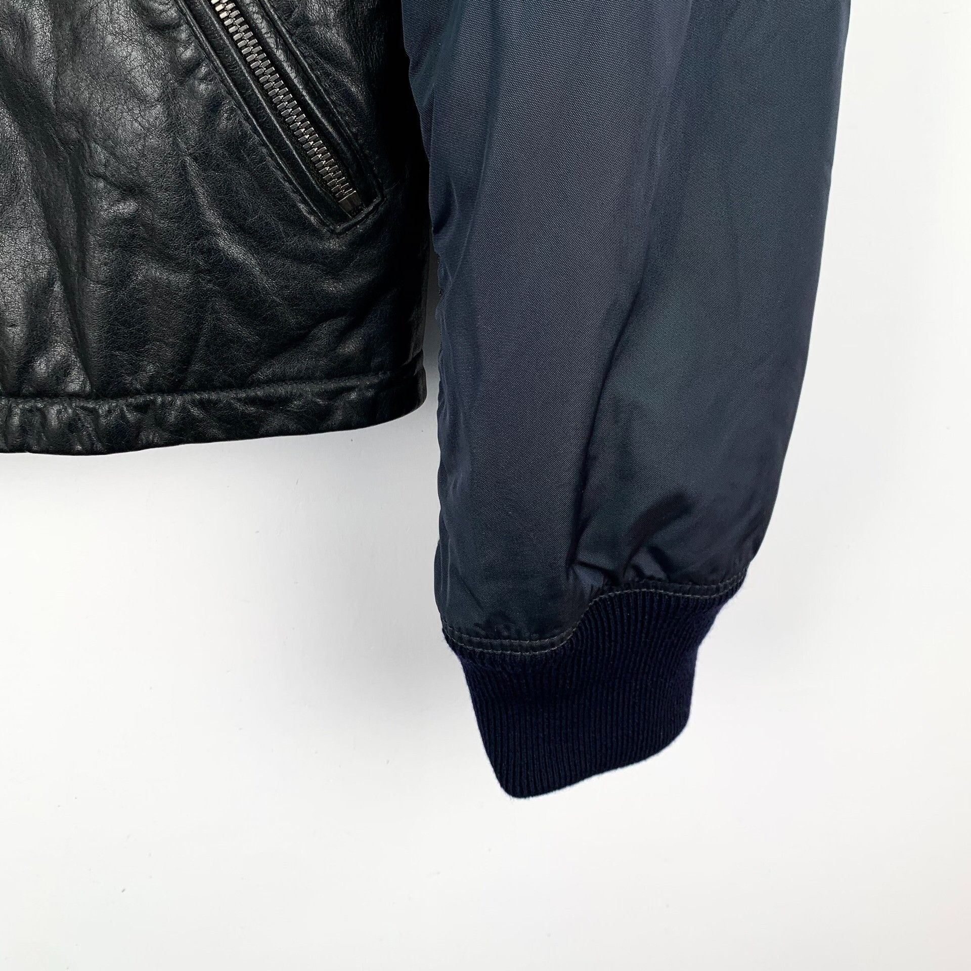 Dolce & Gabbana Dolce & Gabbana Leather Paneled Bomber Jacket 50 Size US M / EU 48-50 / 2 - 5 Thumbnail