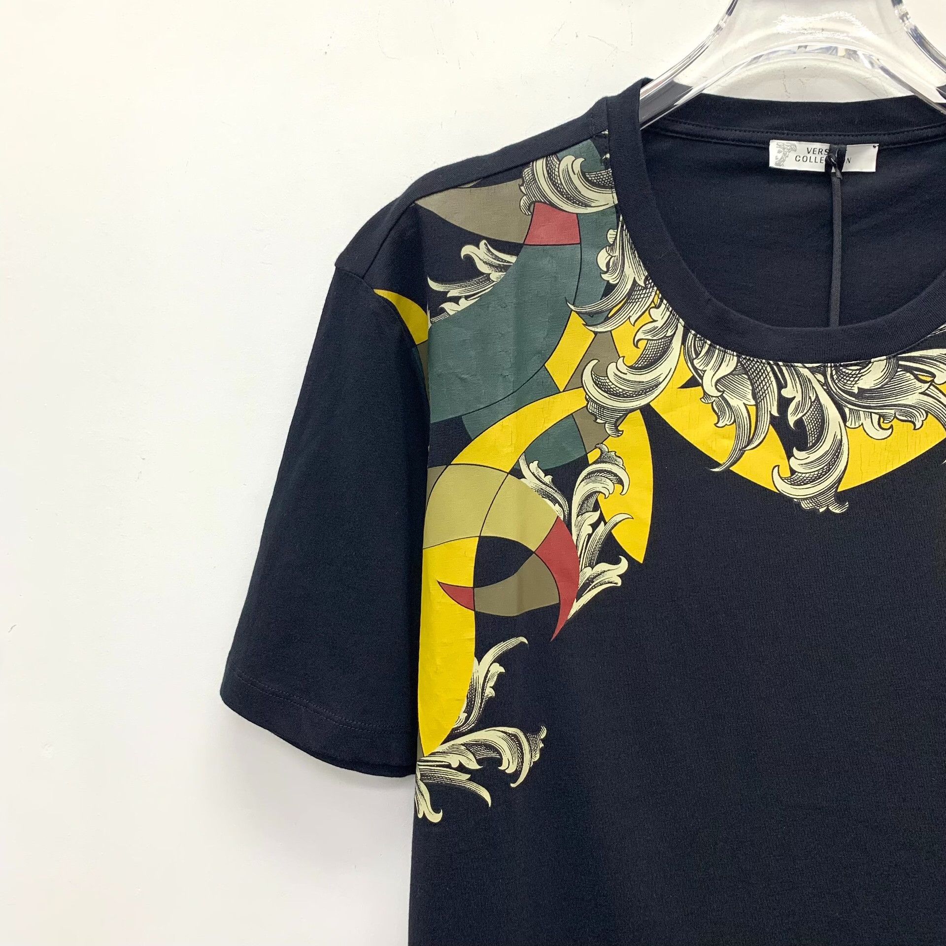 Versace Versace Baroque Print Cotton T-Shirt Size M Size US M / EU 48-50 / 2 - 4 Thumbnail