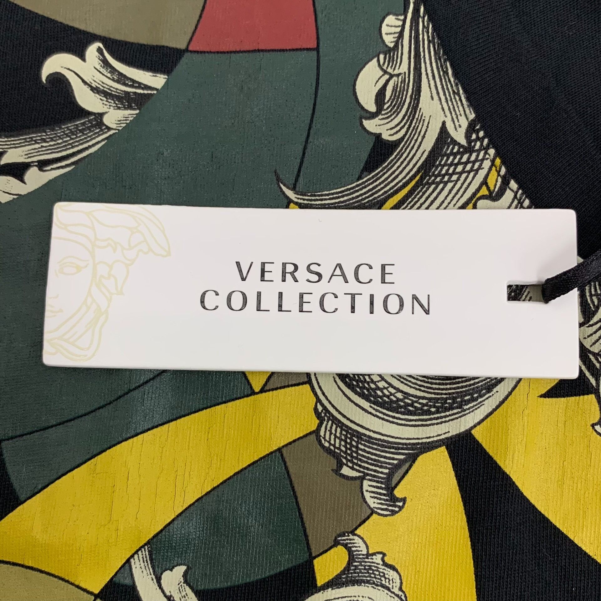 Versace Versace Baroque Print Cotton T-Shirt Size M Size US M / EU 48-50 / 2 - 7 Thumbnail