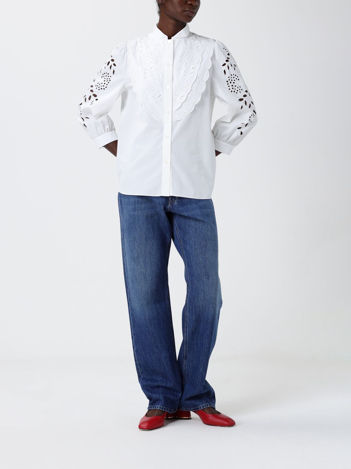 Valentino Valentino Shirt Woman White Size S / US 4 / IT 40 - 2 Thumbnail