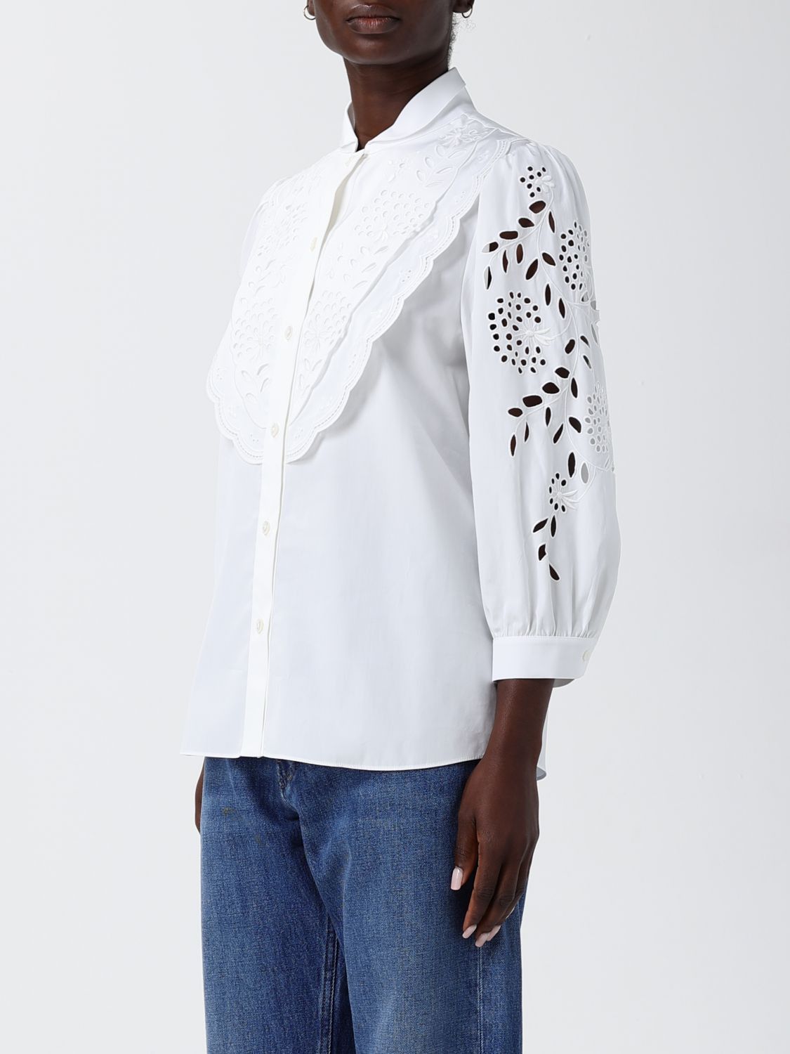 Valentino Valentino Shirt Woman White Size M / US 6-8 / IT 42-44 - 4 Thumbnail