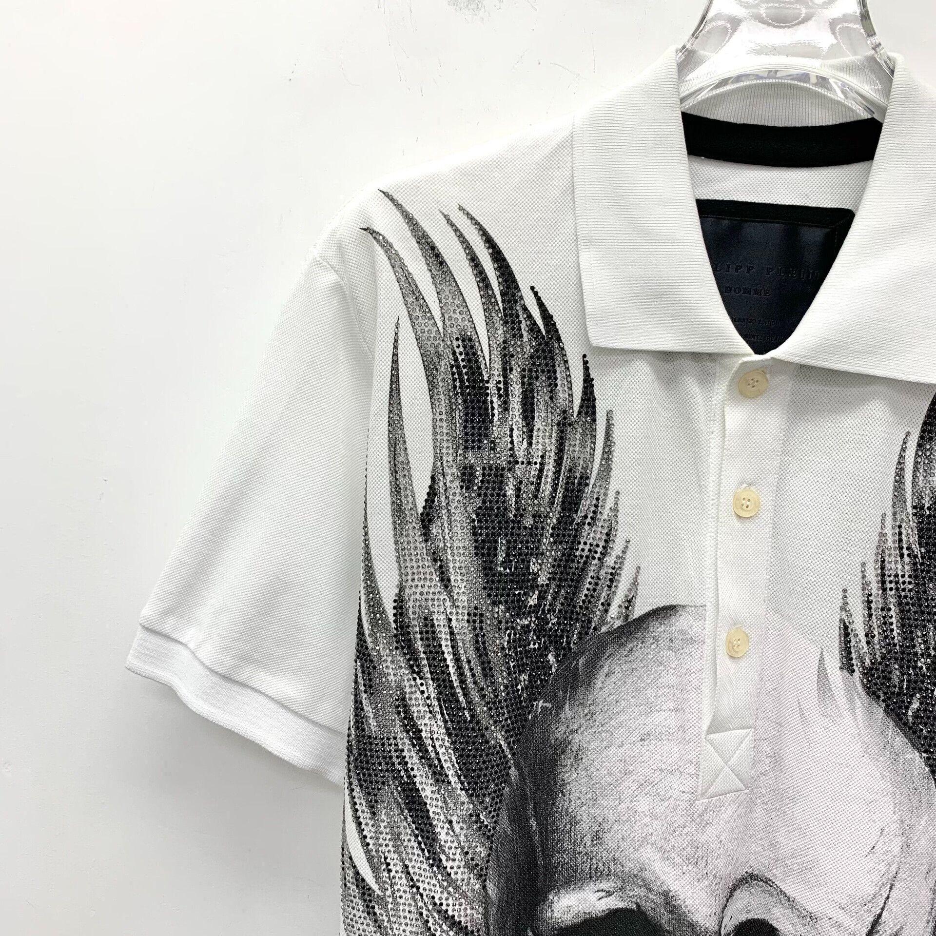 Philipp Plein Philipp Plein Skull Graphic Print Polo Shirt L Size US L / EU 52-54 / 3 - 4 Thumbnail