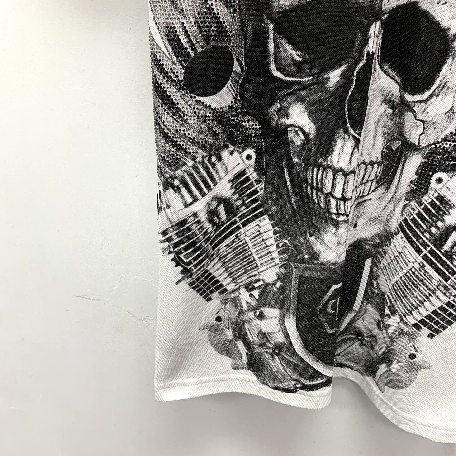 Philipp Plein Philipp Plein Skull Graphic Print Polo Shirt L Size US L / EU 52-54 / 3 - 5 Thumbnail