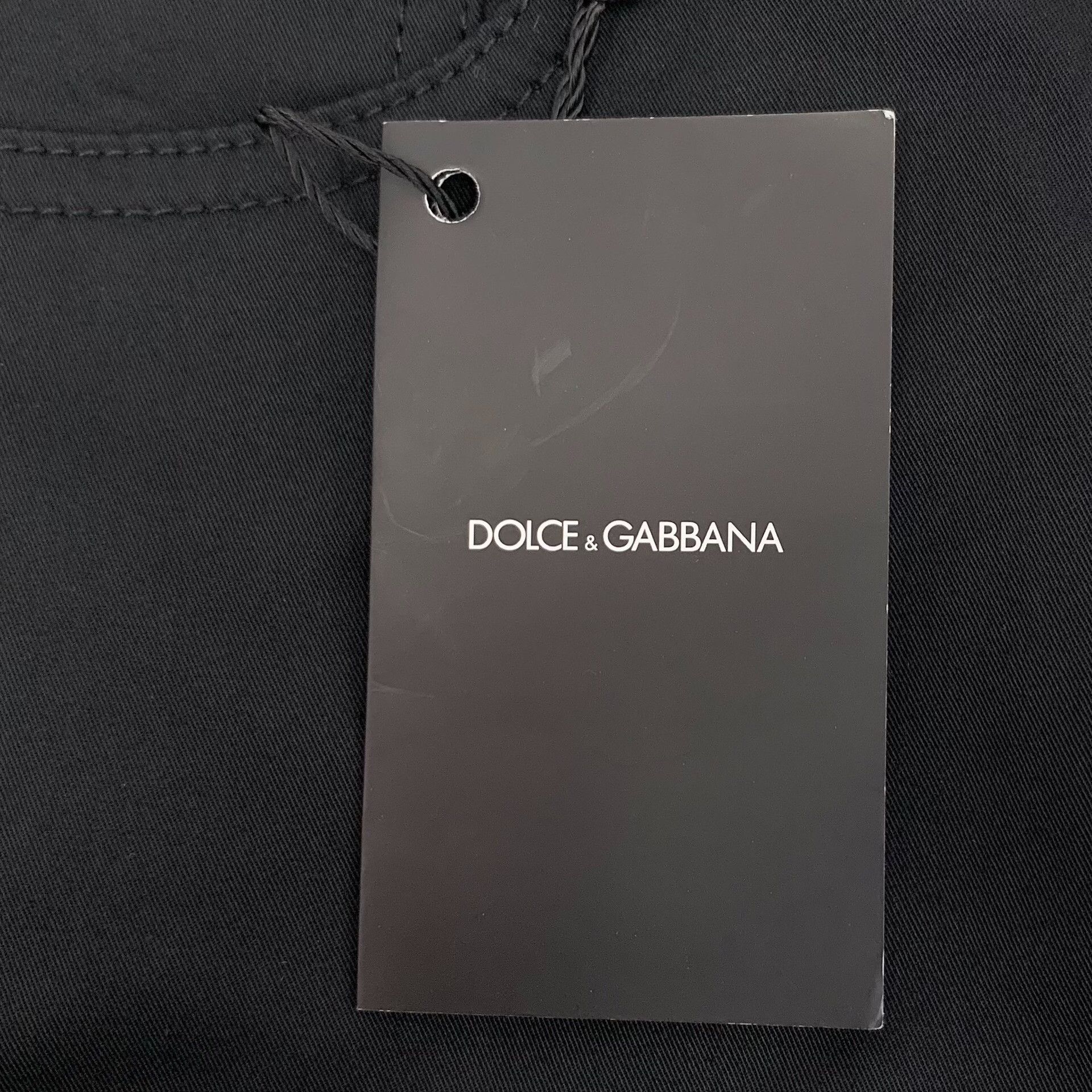 Dolce & Gabbana Dolce & Gabbana Black Stretch Cotton Pants 44 Size US 28 / EU 44 - 9 Thumbnail