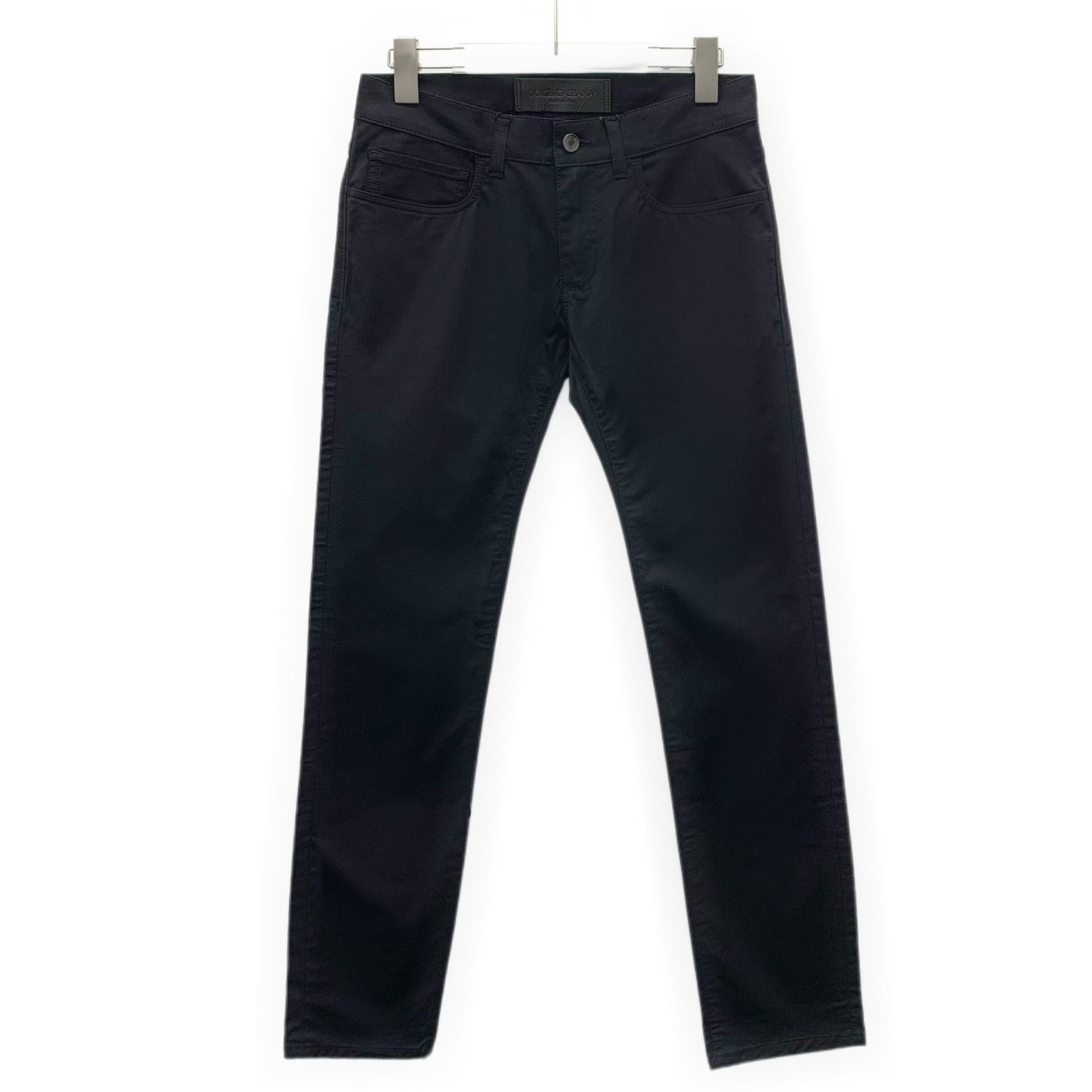 Dolce & Gabbana Dolce & Gabbana Black Stretch Cotton Pants 44 Size US 28 / EU 44 - 2 Thumbnail