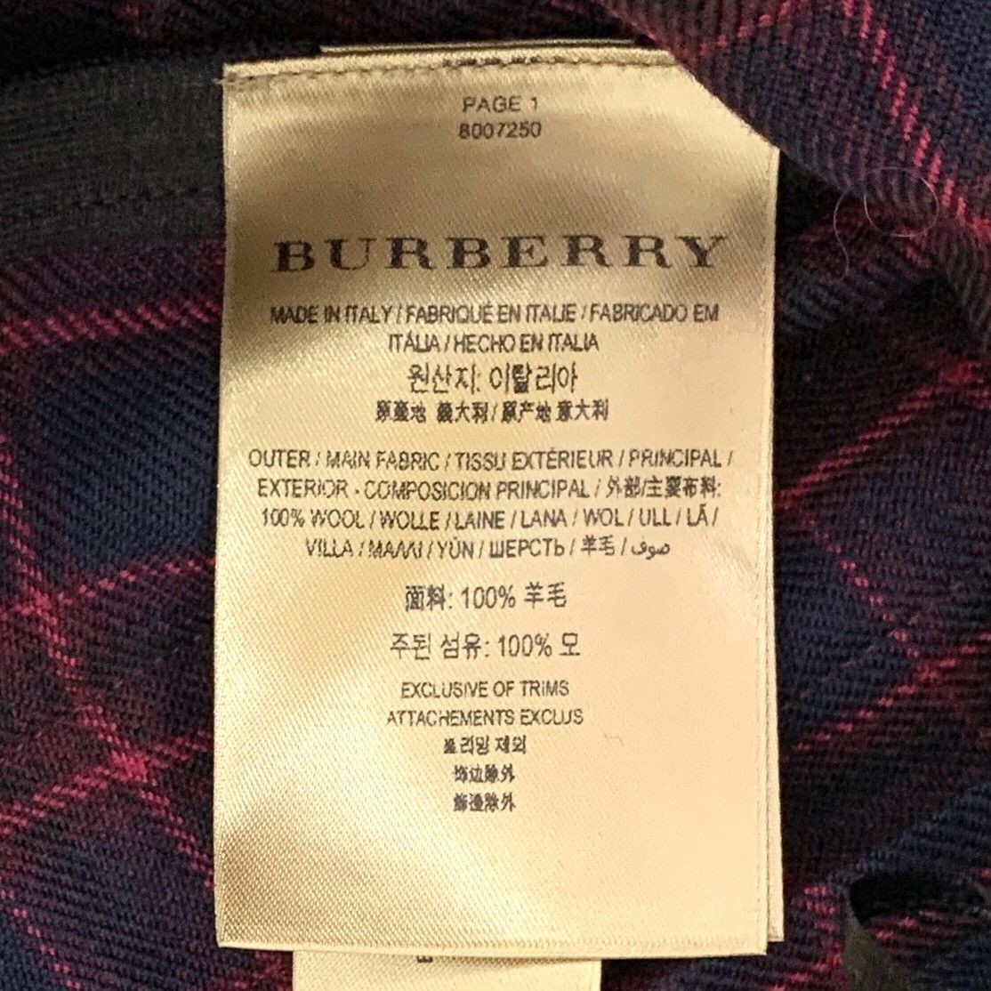 Burberry Burberry Buckle Detail Pleated Wool Check Skirt IT 34 Size 24" / US 00 / IT 34 - 8 Thumbnail
