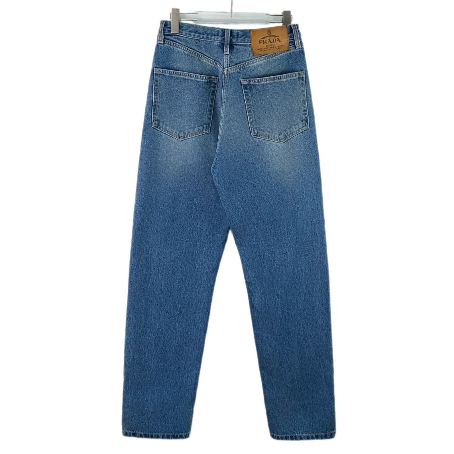 Prada Prada Blue Logo Patch Denim Jeans Size 27 Size US 27 - 3 Thumbnail