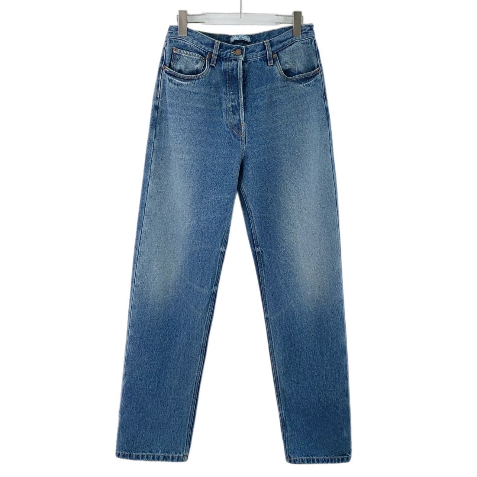 Prada Prada Blue Logo Patch Denim Jeans Size 27 Size US 27 - 2 Thumbnail