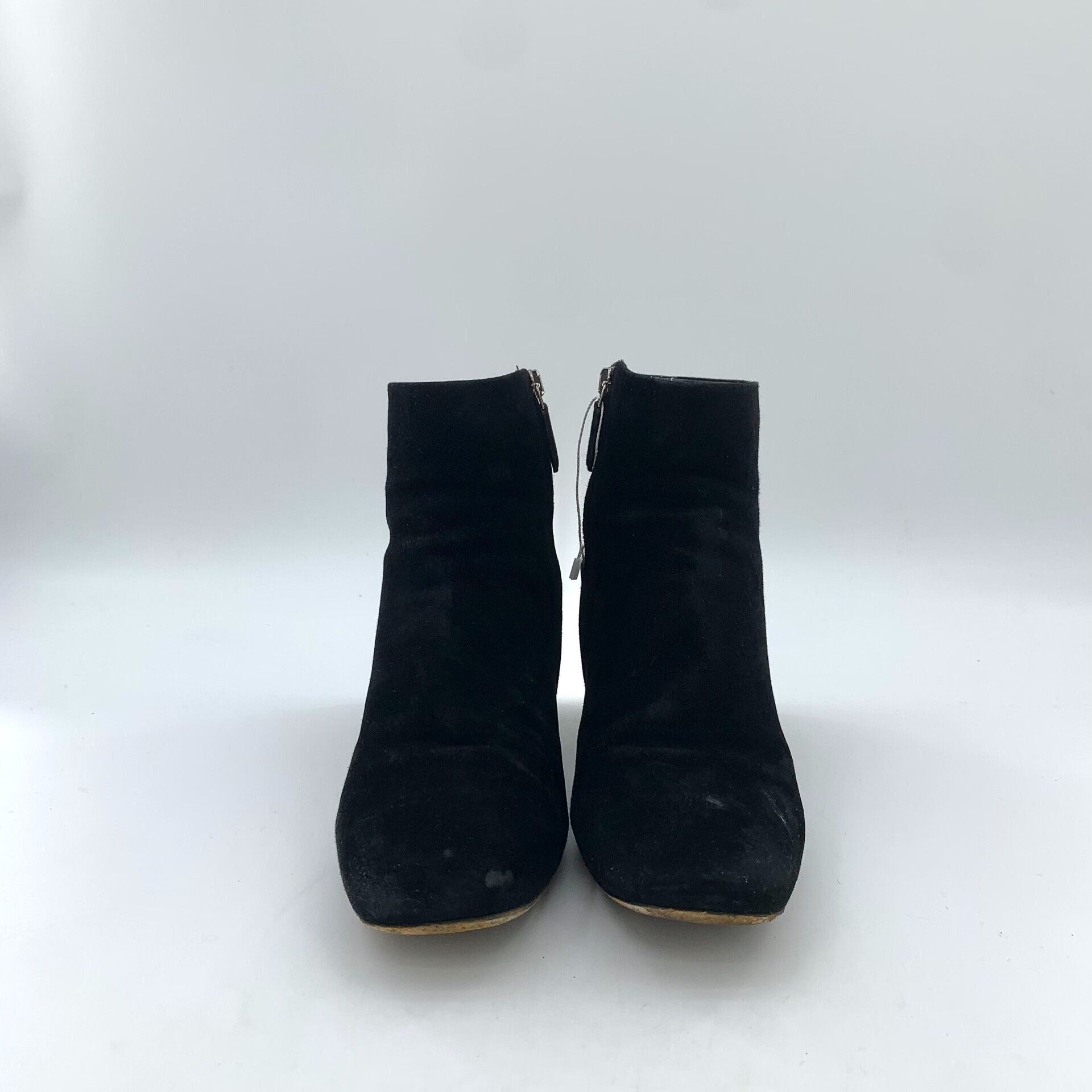 Miu Miu Miu Miu Crystal Block Heel Suede Boots 37.5 Size US 7.5 / IT 37.5 - 4 Thumbnail