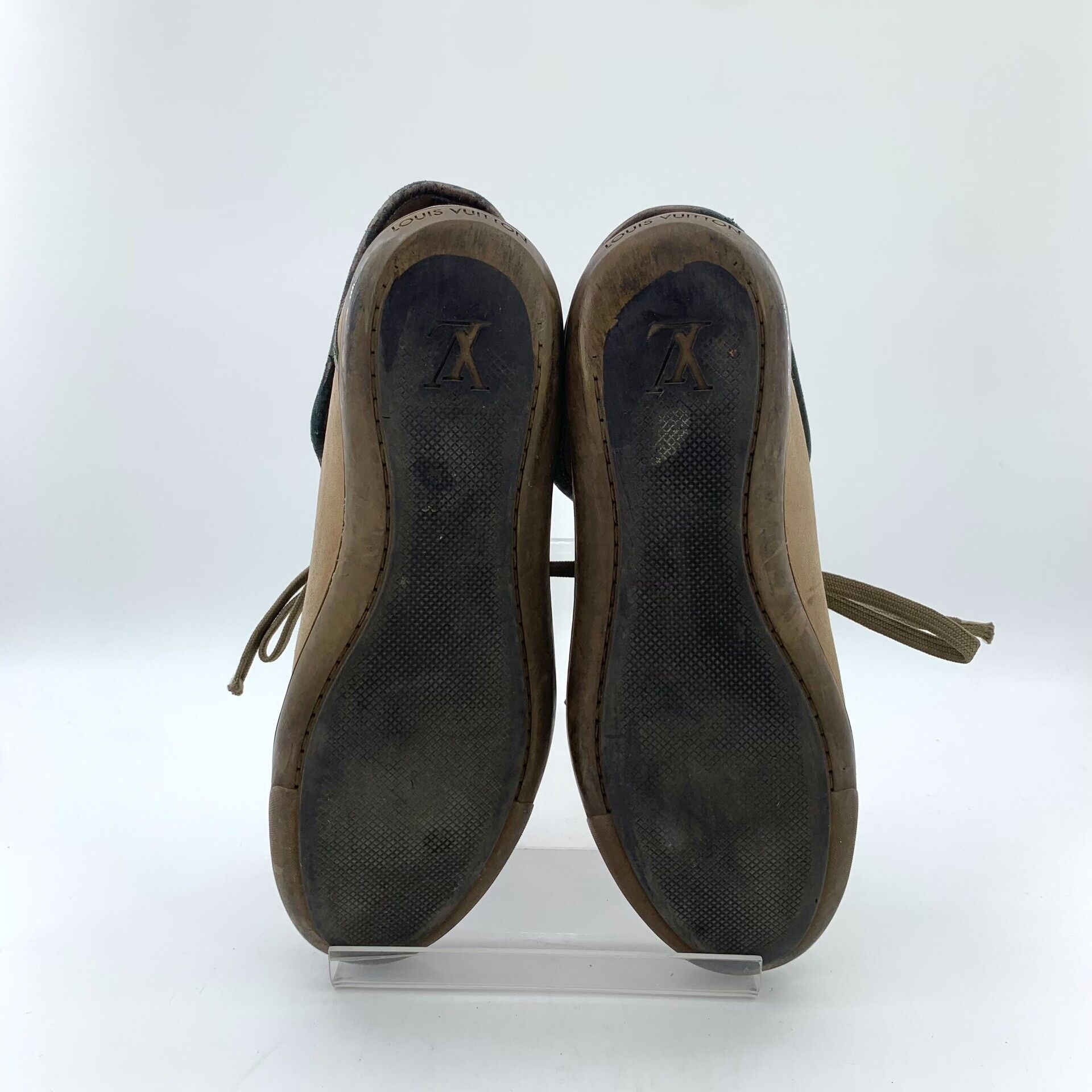 Louis Vuitton Louis Vuitton Monogram Suede Mid Sneakers 37.5 Size US 7.5 / IT 37.5 - 6 Thumbnail