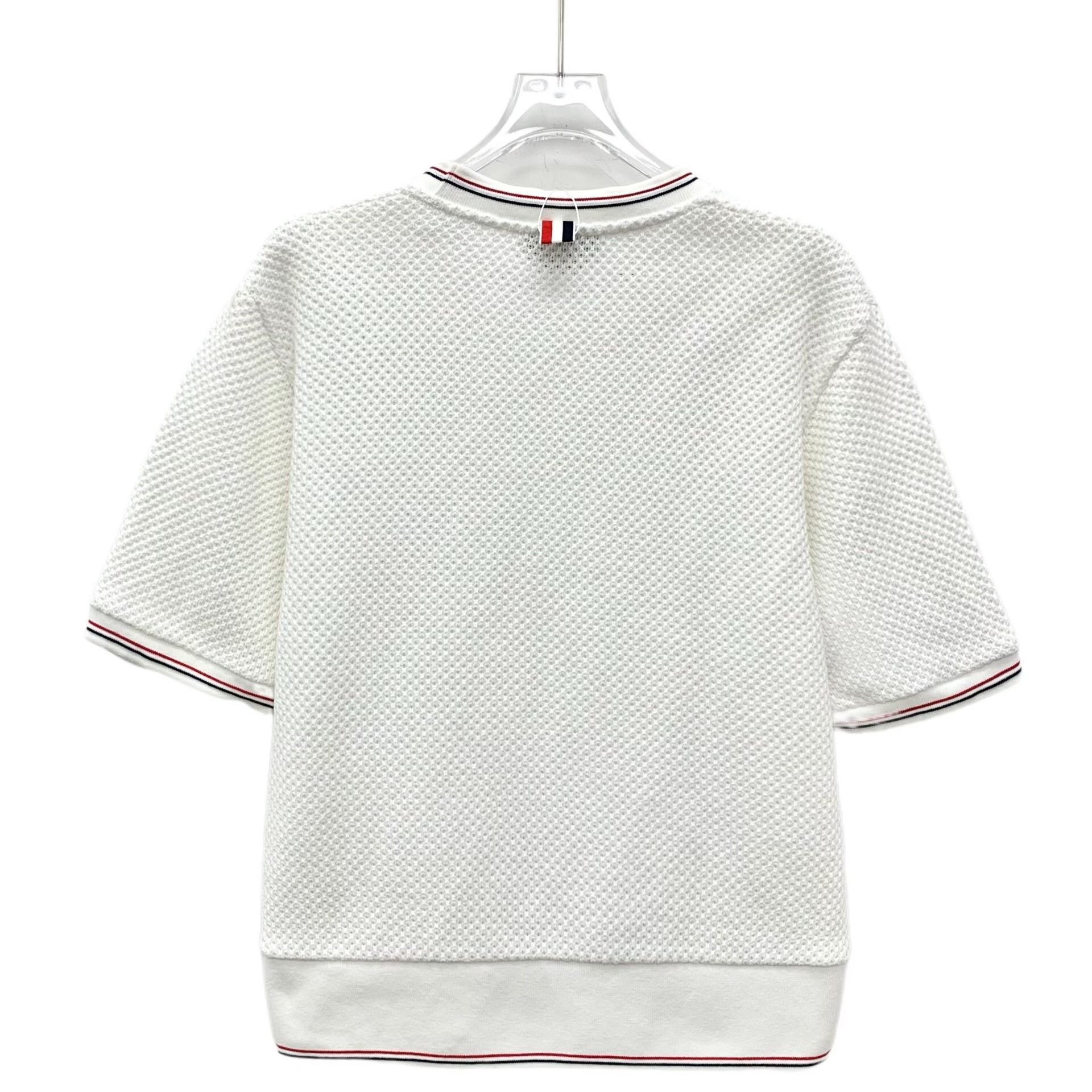Thom Browne Thom Browne Striped Trim Cotton T-Shirt Size 2 Size US M / EU 48-50 / 2 - 3 Thumbnail