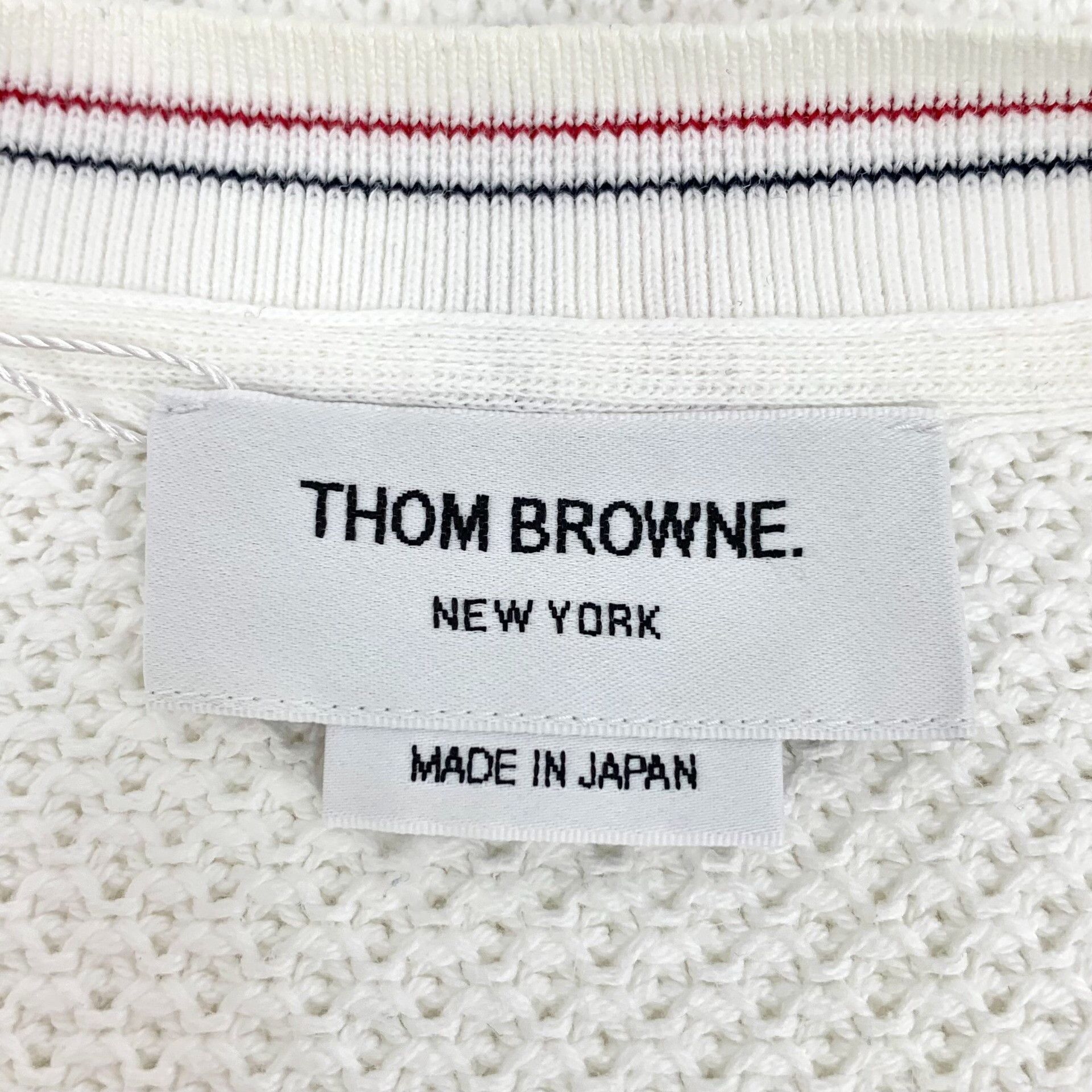 Thom Browne Thom Browne Striped Trim Cotton T-Shirt Size 2 Size US M / EU 48-50 / 2 - 7 Thumbnail