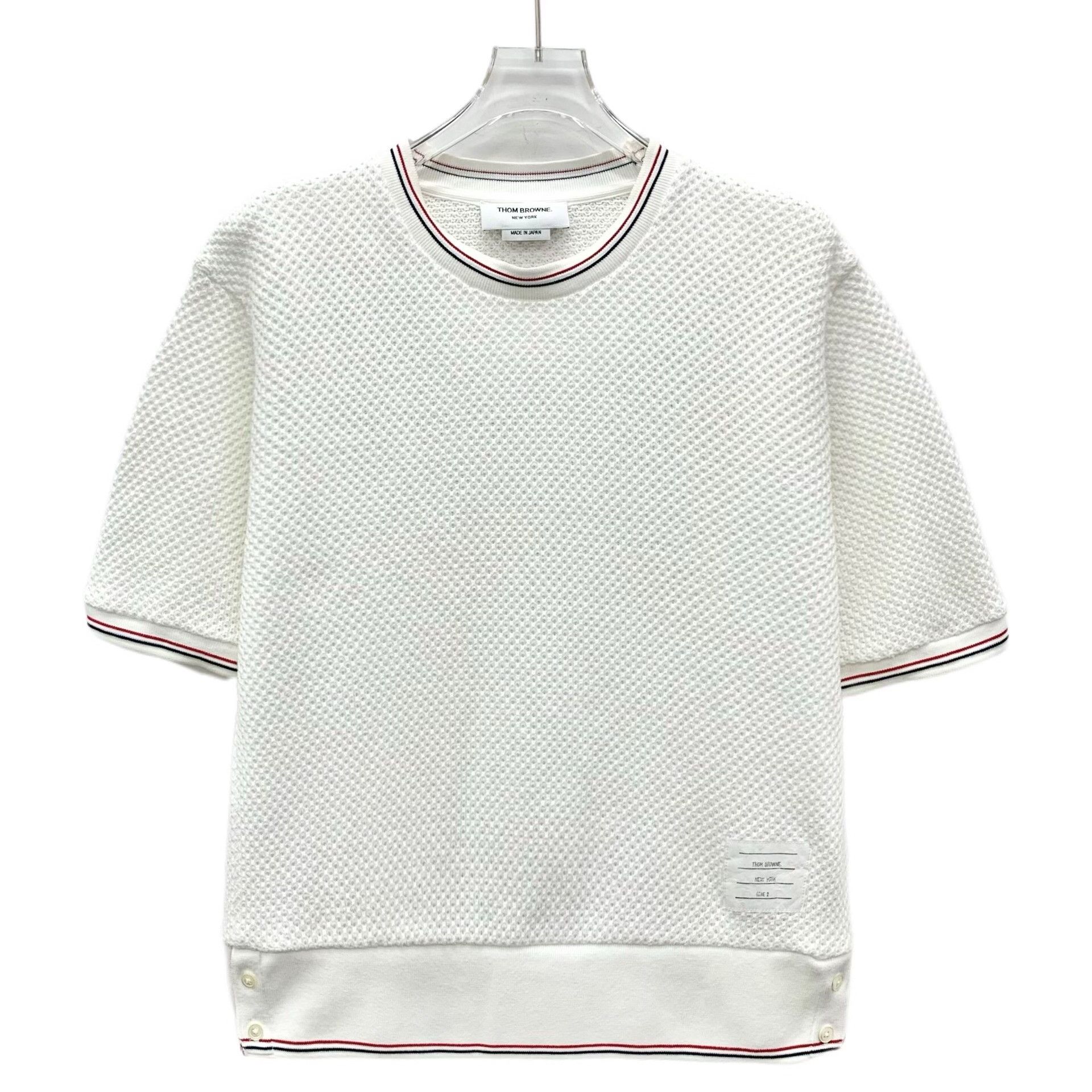 Thom Browne Thom Browne Striped Trim Cotton T-Shirt Size 2 Size US M / EU 48-50 / 2 - 2 Thumbnail