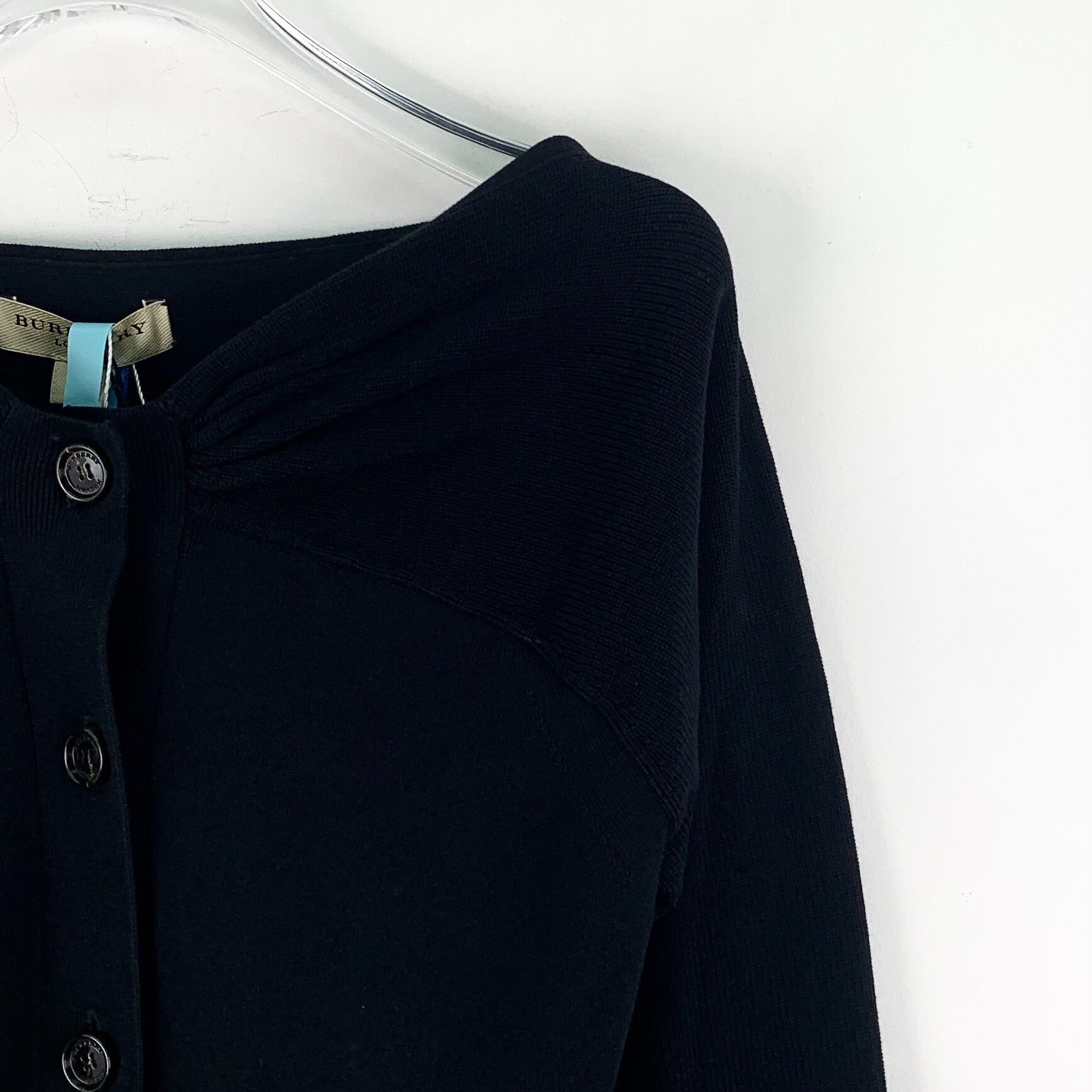 Burberry Burberry Off-The-Shoulder Cotton Cardigan Size S Size S / US 4 / IT 40 - 4 Thumbnail