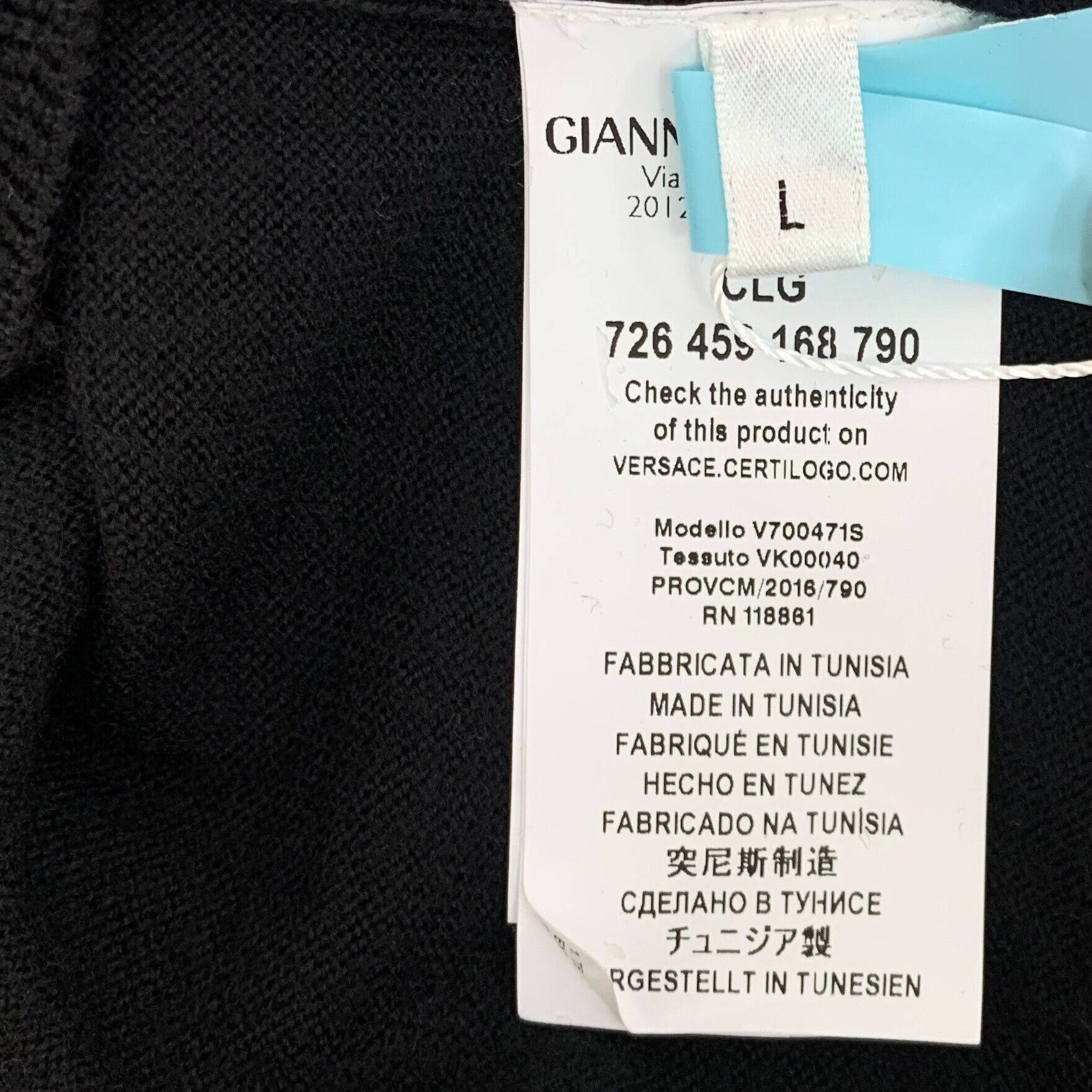 Versace Versace Medusa Head Wool Sweater L Size US L / EU 52-54 / 3 - 7 Thumbnail