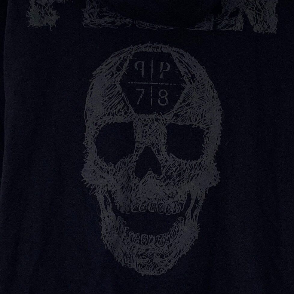 Philipp Plein Philipp Plein Skull Print Zip Hoodie Size L Size US L / EU 52-54 / 3 - 6 Thumbnail