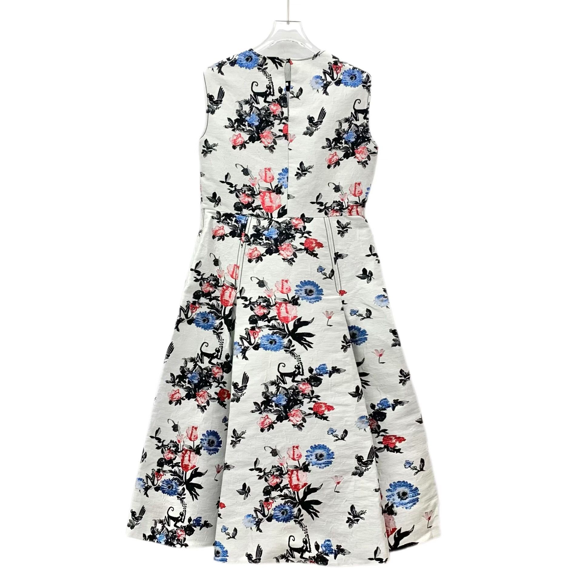Valentino Valentino Floral Print Linen Midi Dress IT 40 Size S / US 4 / IT 40 - 3 Thumbnail