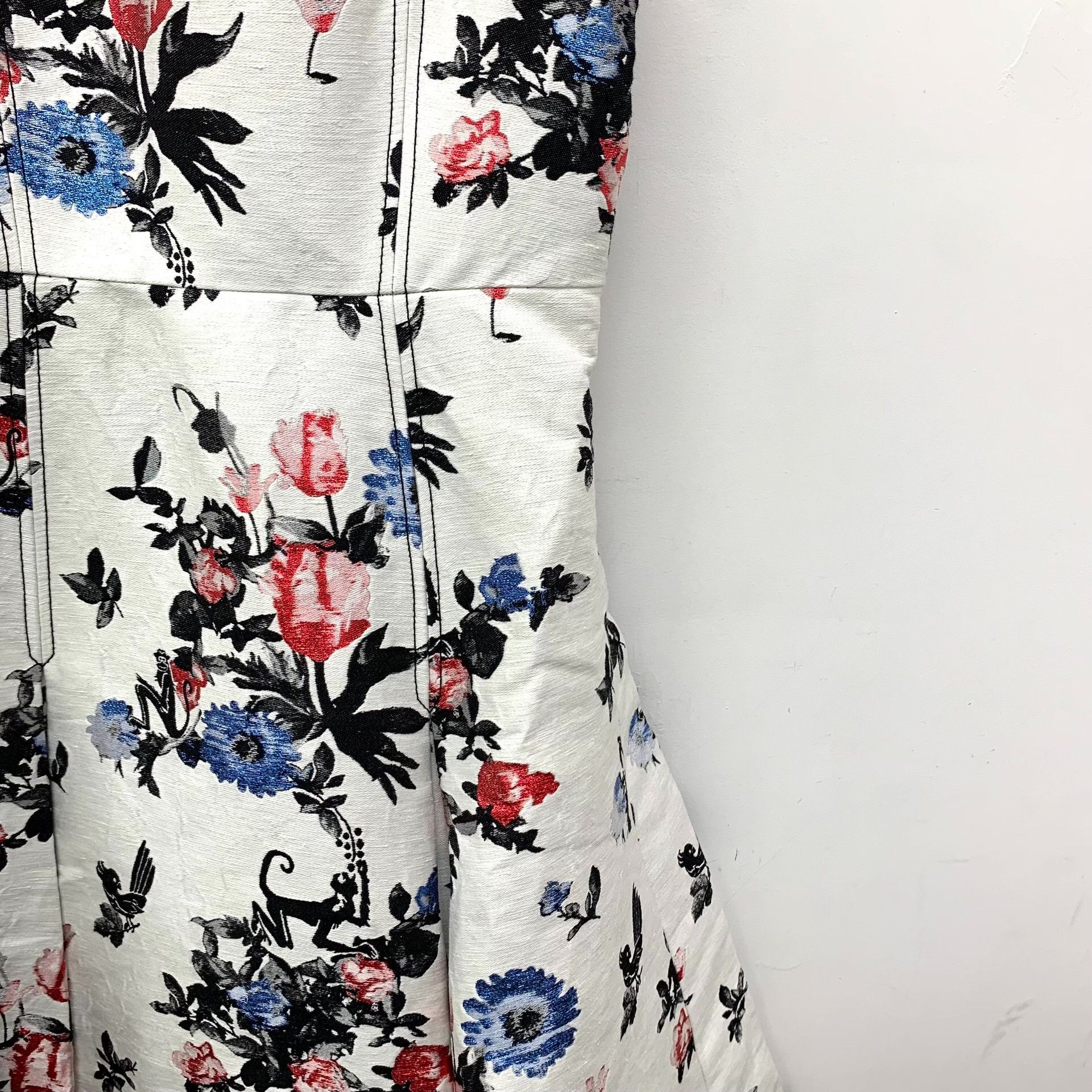 Valentino Valentino Floral Print Linen Midi Dress IT 40 Size S / US 4 / IT 40 - 5 Thumbnail