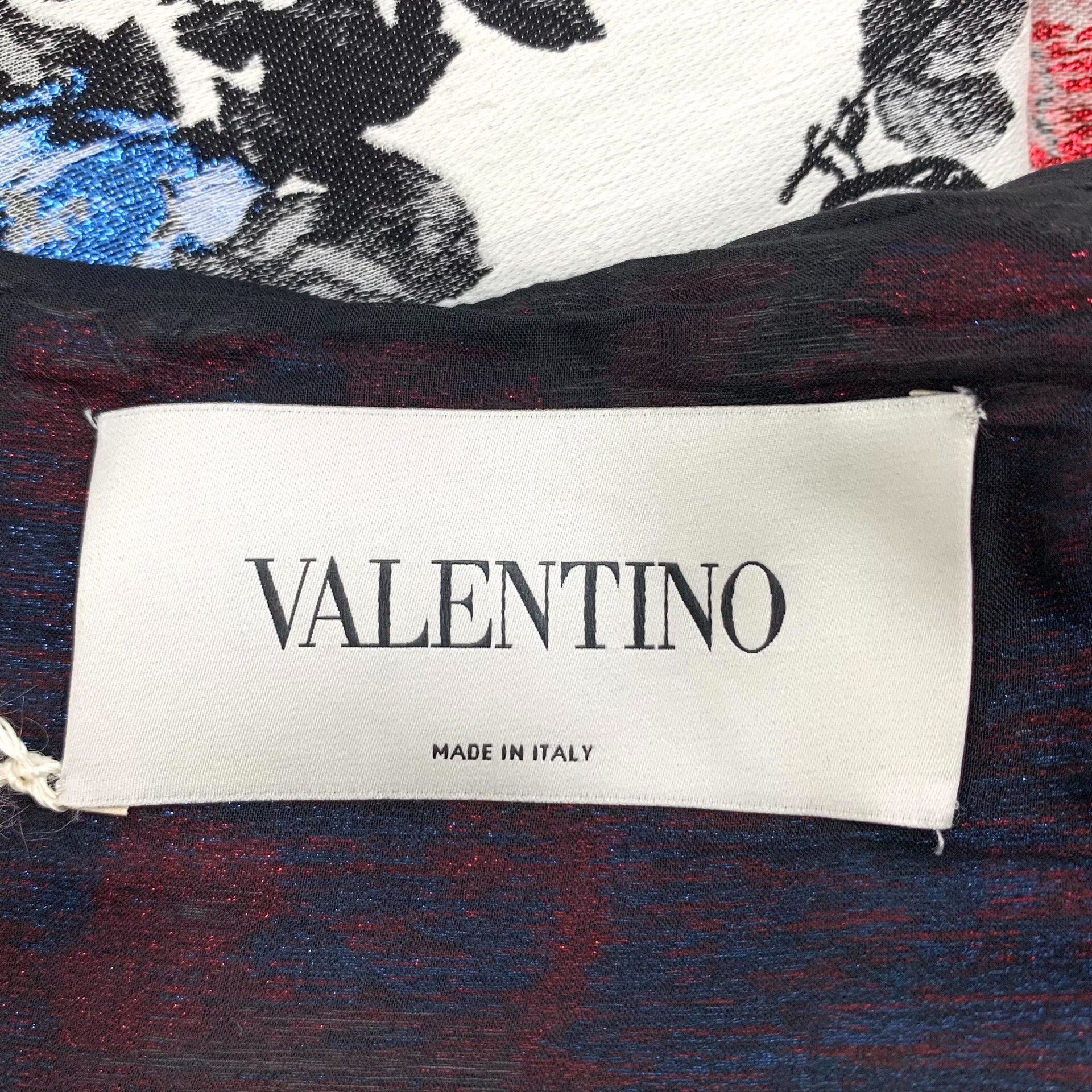 Valentino Valentino Floral Print Linen Midi Dress IT 40 Size S / US 4 / IT 40 - 7 Thumbnail