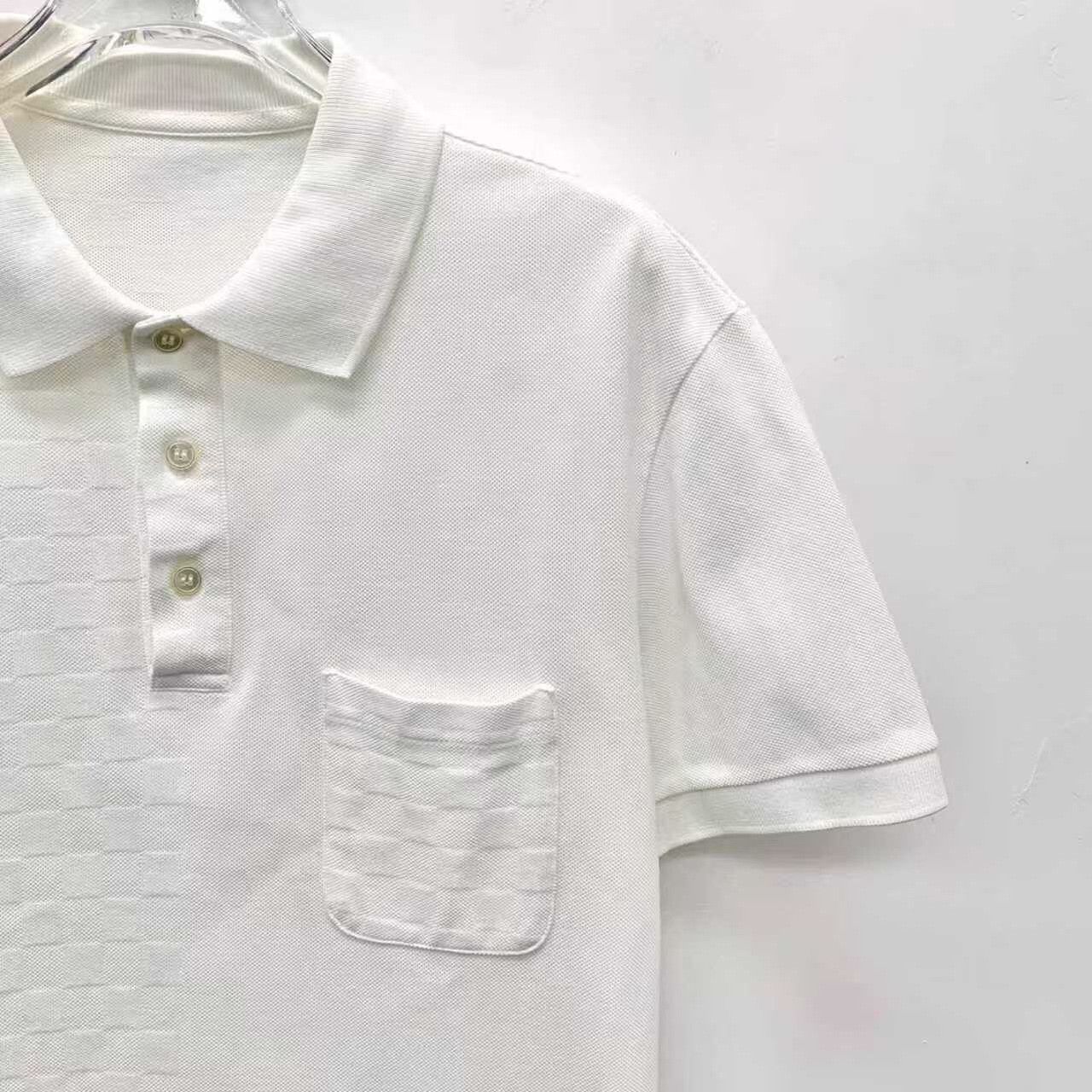 Louis Vuitton Louis Vuitton Damier Textured Polo Shirt US S Size US S / EU 44-46 / 1 - 4 Thumbnail