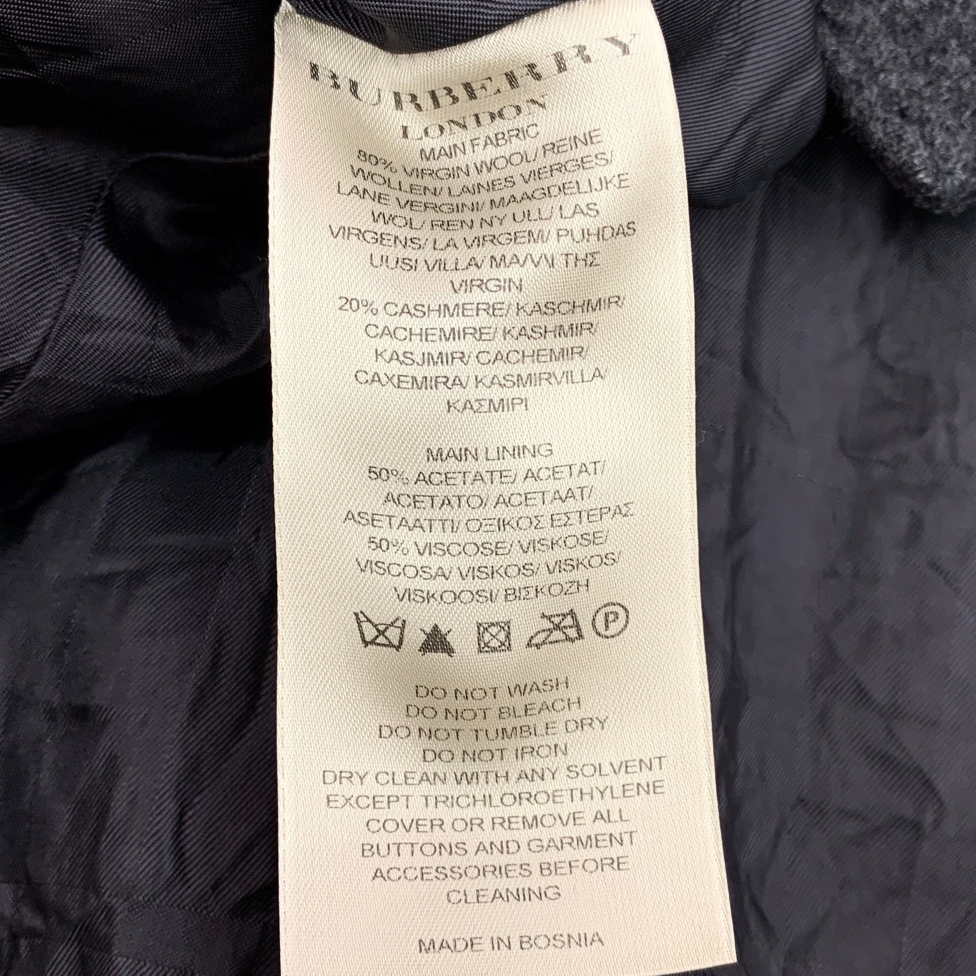 Burberry Burberry Wool Cashmere Long Coat ITA 38 Size XS / US 0-2 / IT 36-38 - 7 Thumbnail