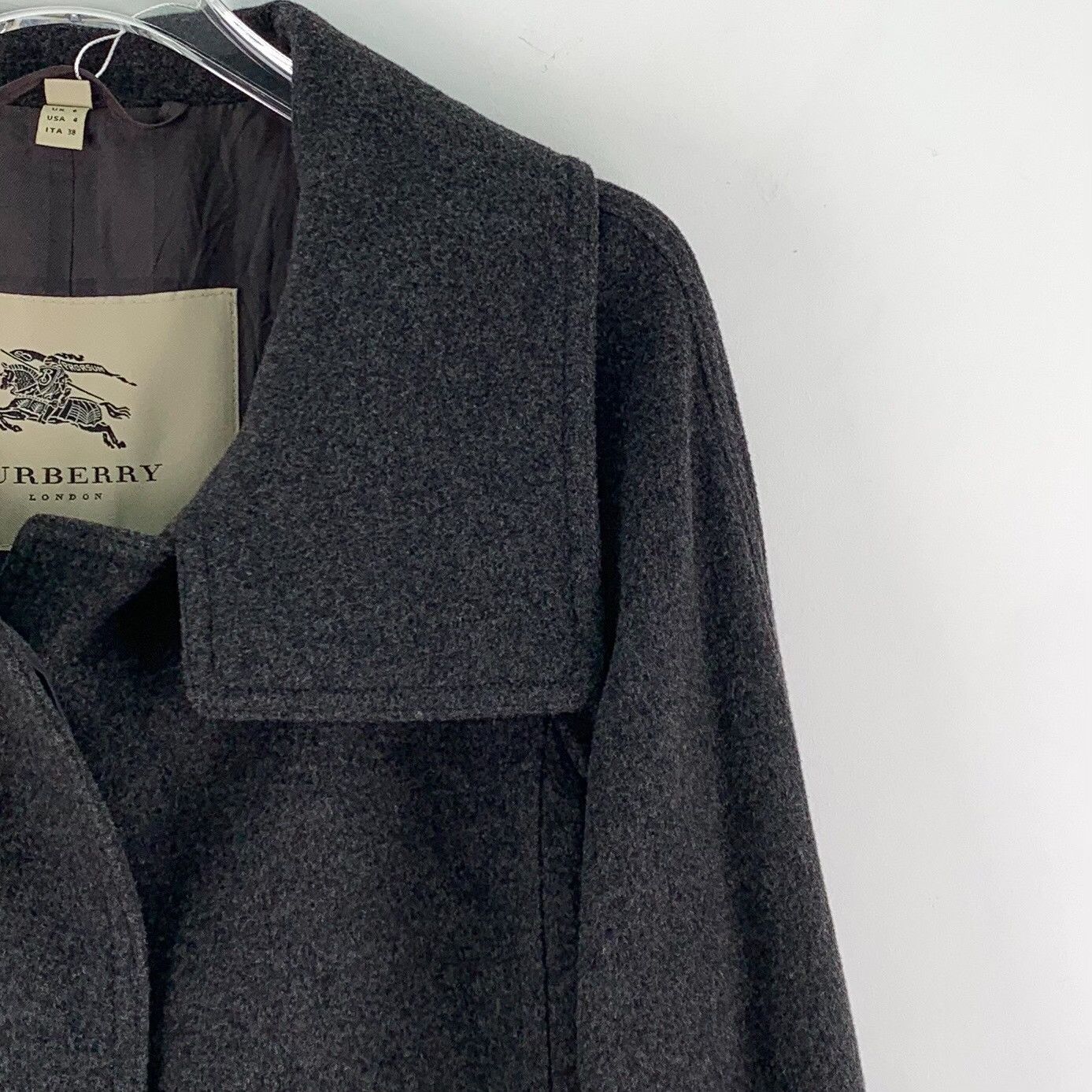 Burberry Burberry Wool Cashmere Long Coat ITA 38 Size XS / US 0-2 / IT 36-38 - 4 Thumbnail