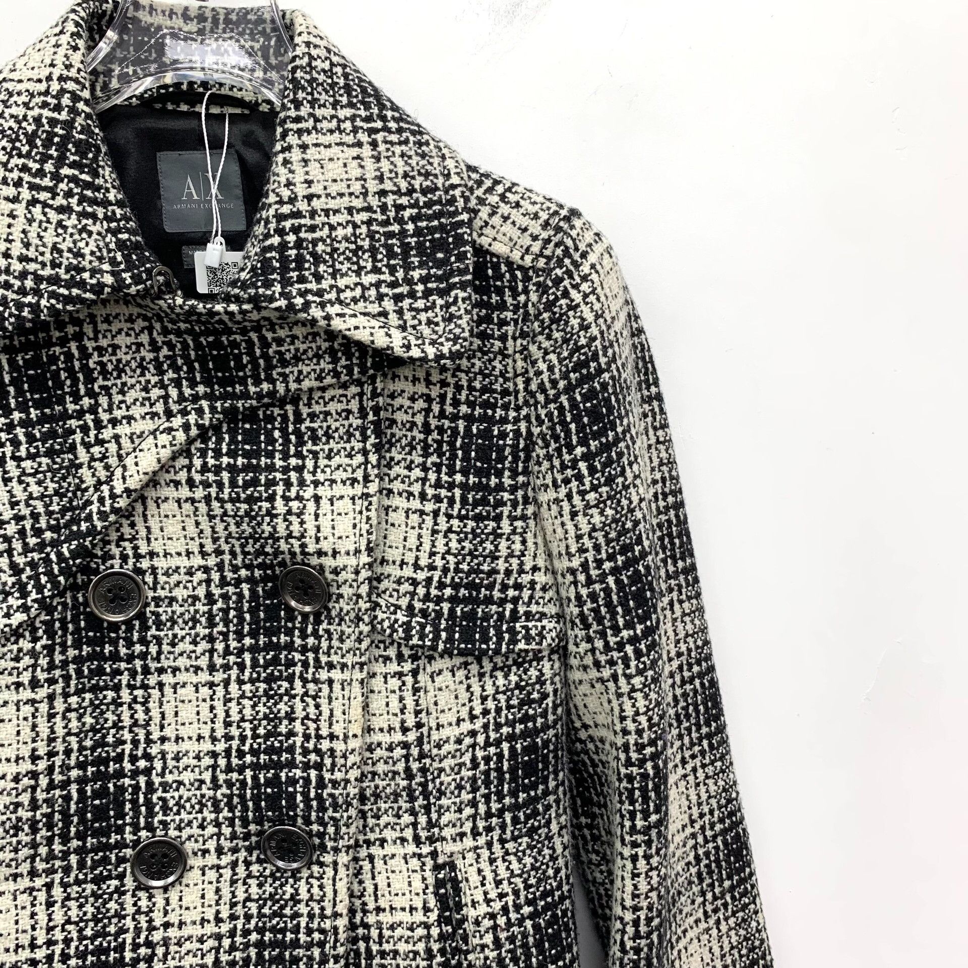 Armani Exchange Armani Exchange Plaid Double Breasted Jacket XS Size US XS / EU 42 / 0 - 4 Thumbnail