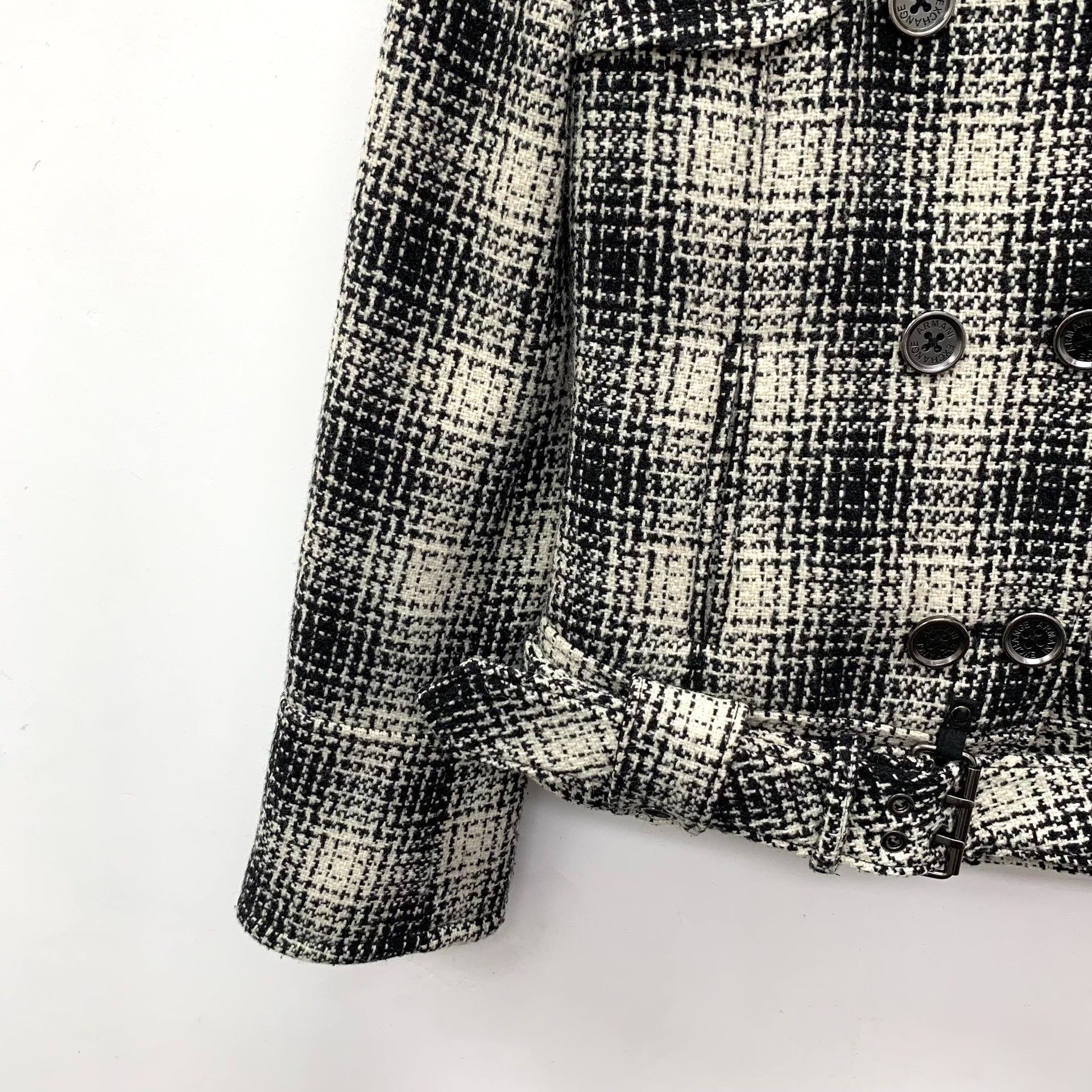 Armani Exchange Armani Exchange Plaid Double Breasted Jacket XS Size US XS / EU 42 / 0 - 5 Thumbnail