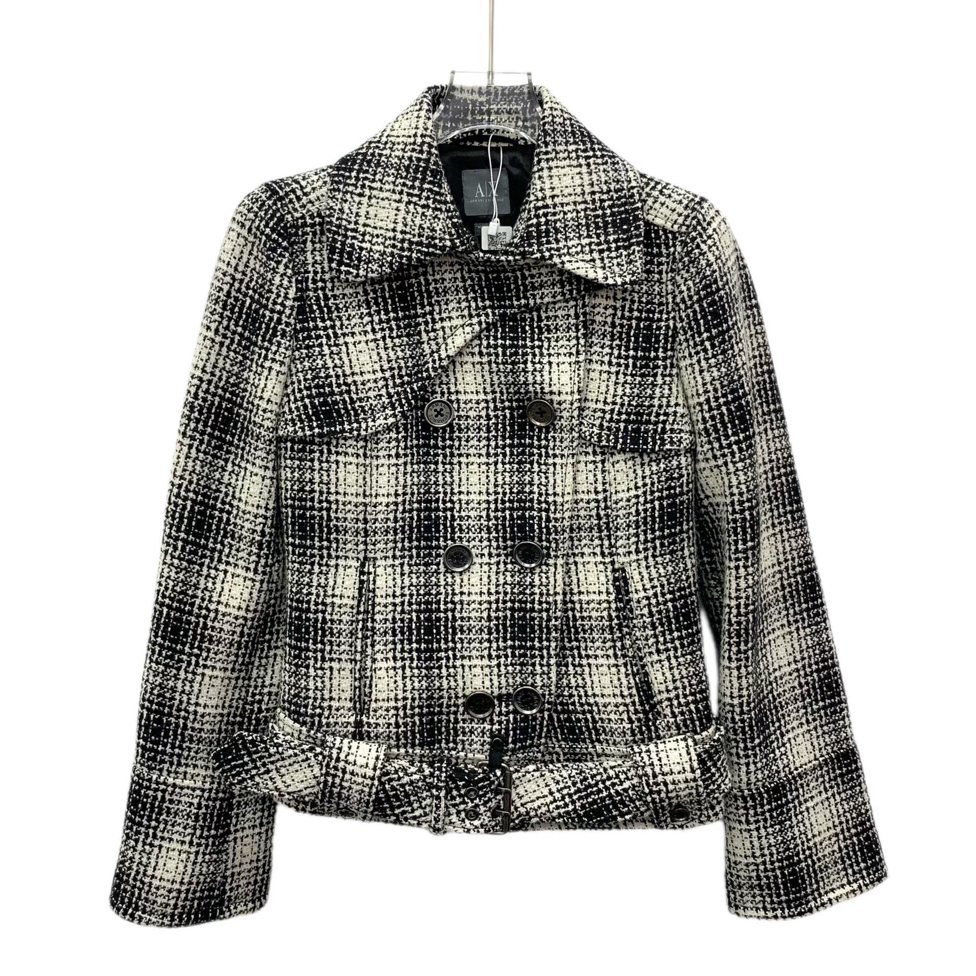 Armani Exchange Armani Exchange Plaid Double Breasted Jacket XS Size US XS / EU 42 / 0 - 2 Thumbnail