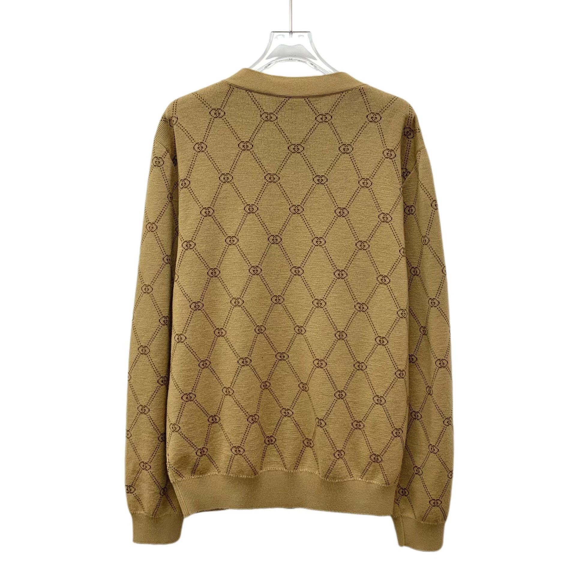 Gucci Gucci GG Monogram Wool V-Neck Cardigan L Size US L / EU 52-54 / 3 - 3 Thumbnail