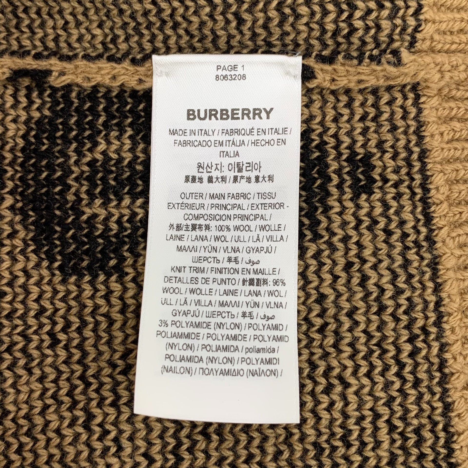 Burberry Burberry TB Monogram Wool Cardigan XS Size XS / US 0-2 / IT 36-38 - 9 Thumbnail
