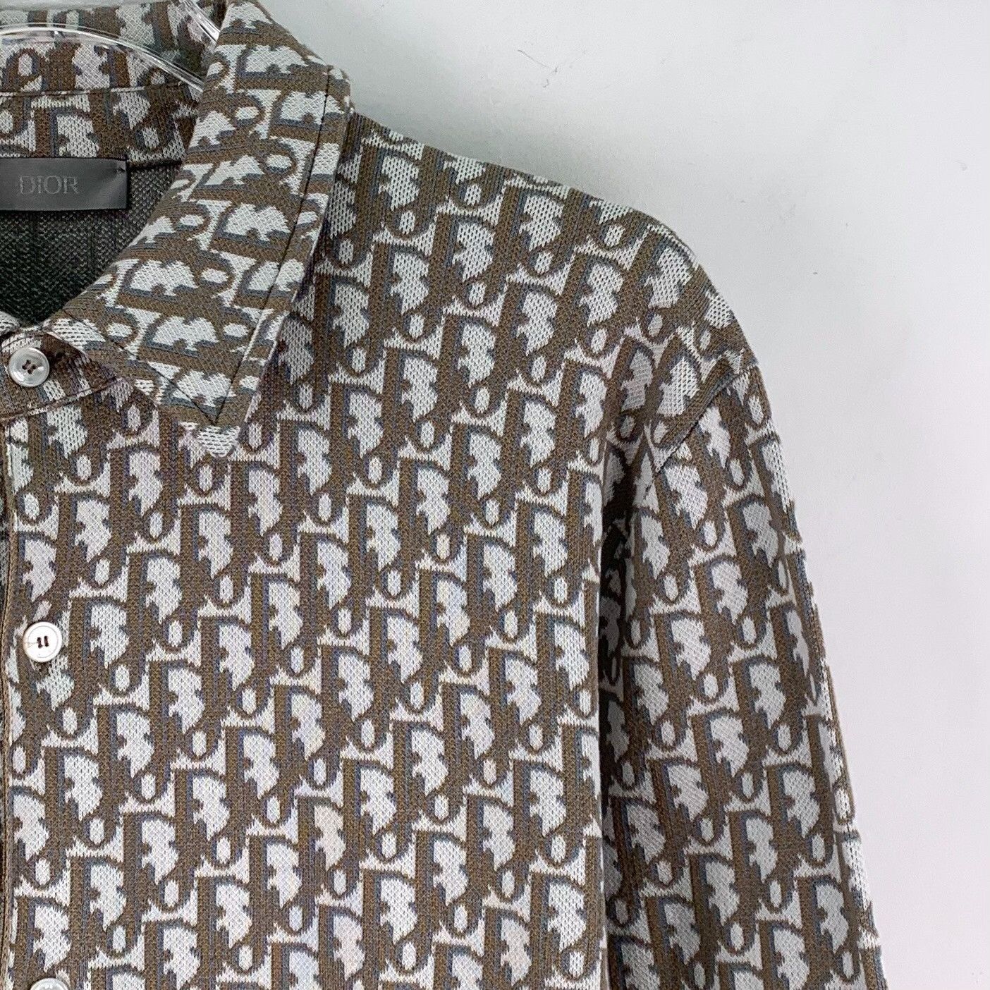 Dior Dior Oblique Logo Monogram Knit Shirt Size S Size US S / EU 44-46 / 1 - 4 Thumbnail