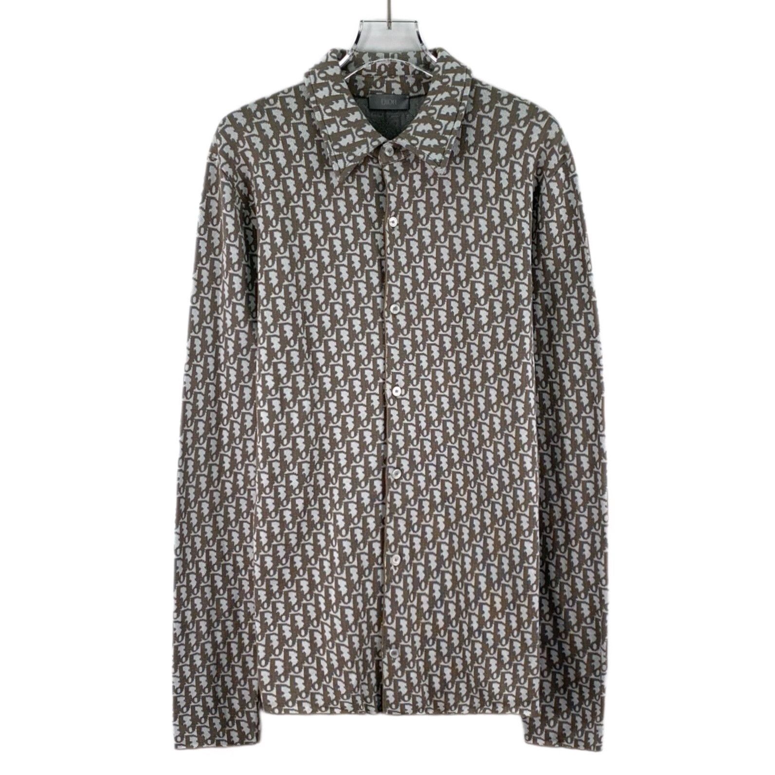 Dior Dior Oblique Logo Monogram Knit Shirt Size S Size US S / EU 44-46 / 1 - 2 Thumbnail